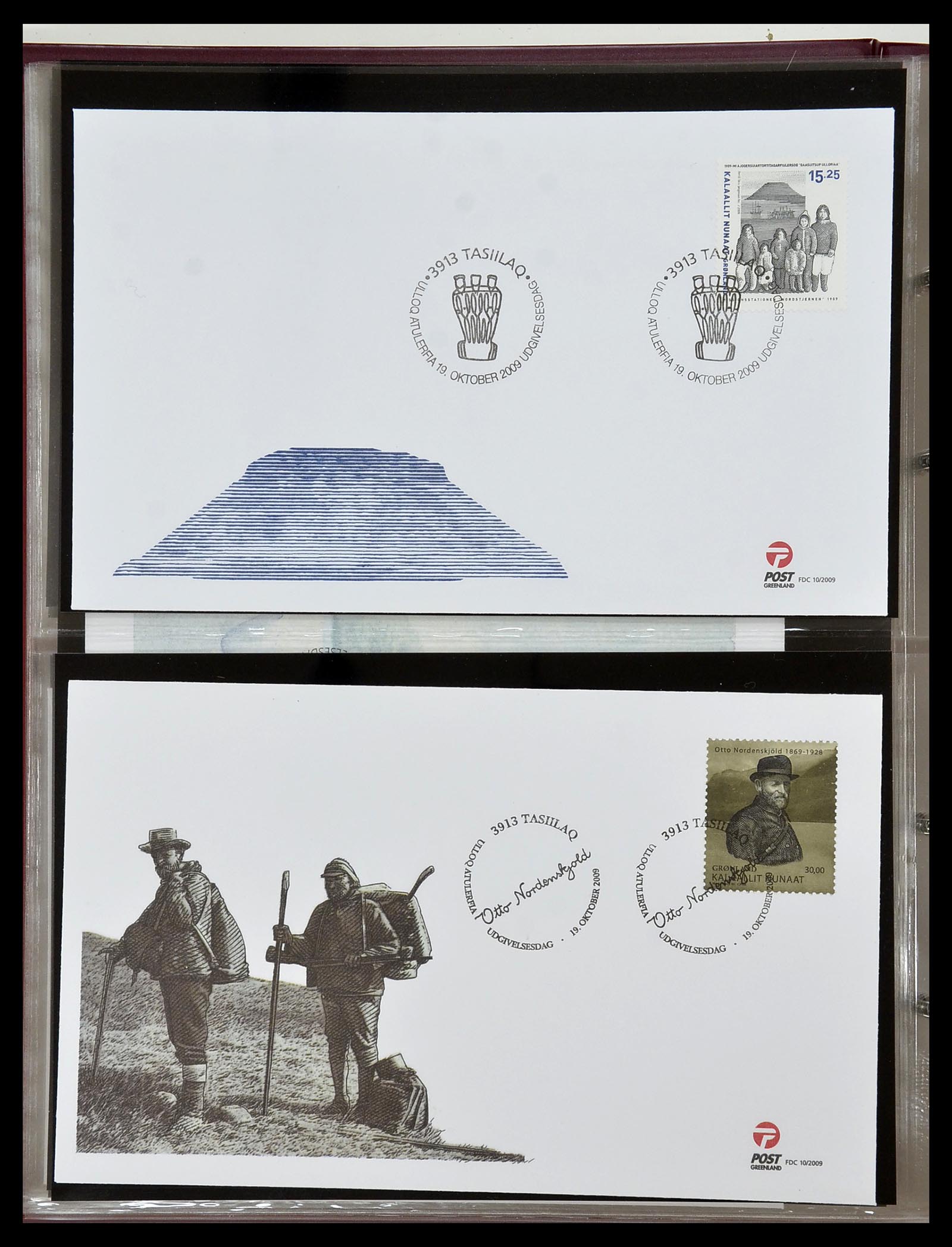 34754 124 - Postzegelverzameling 34754 Groenland FDC's 1959-2018!