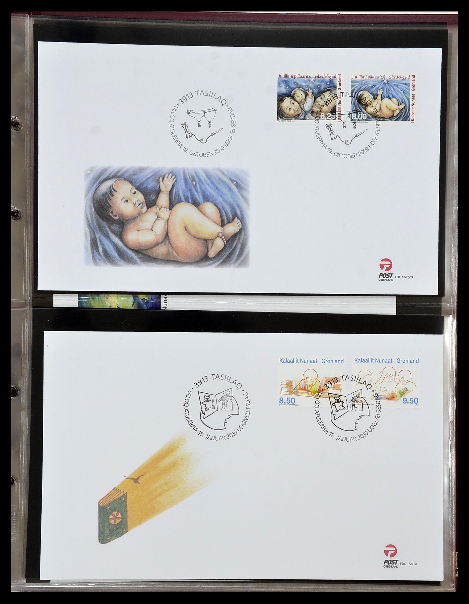 34754 125 - Postzegelverzameling 34754 Groenland FDC's 1959-2018!