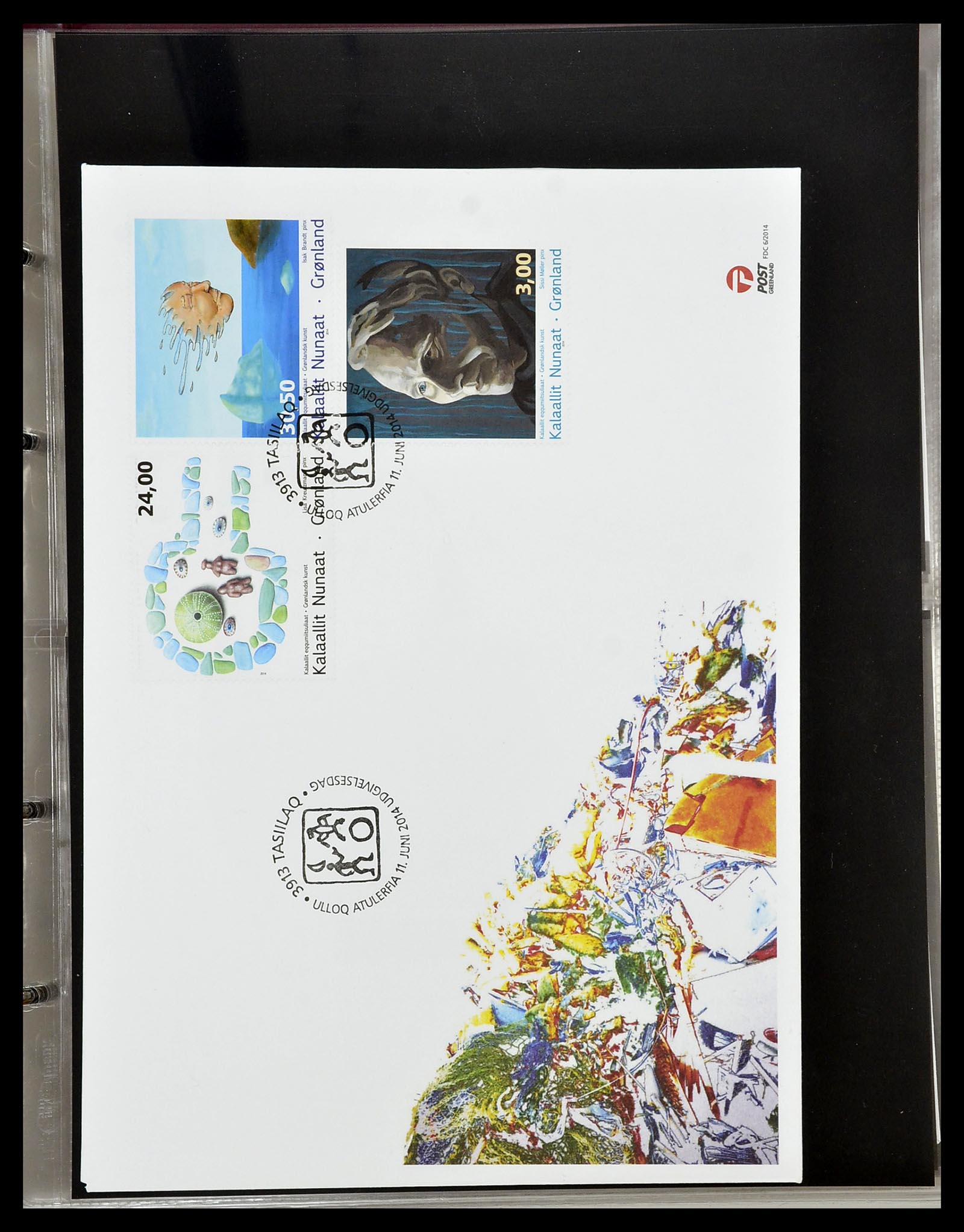34754 161 - Postzegelverzameling 34754 Groenland FDC's 1959-2018!