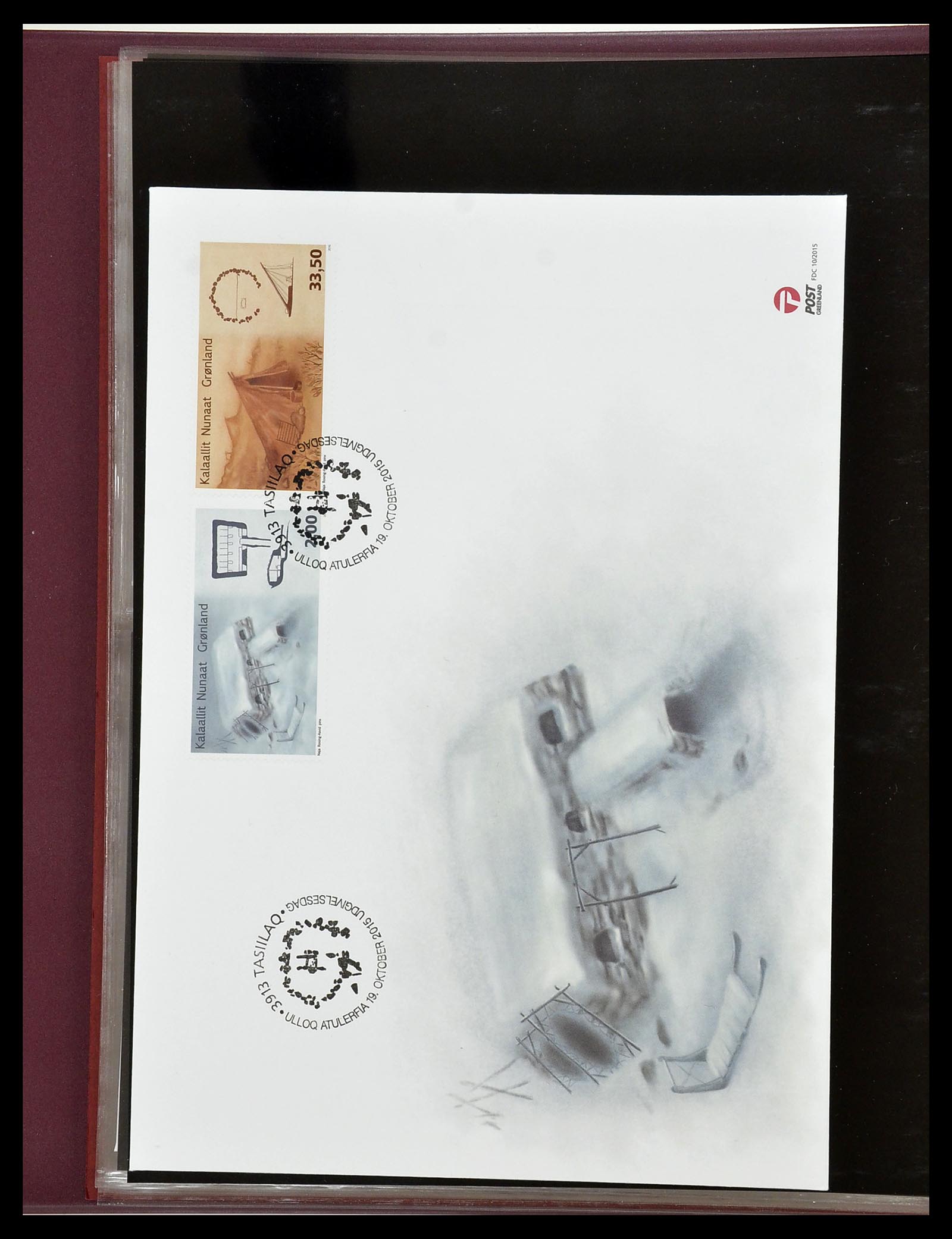34754 162 - Postzegelverzameling 34754 Groenland FDC's 1959-2018!