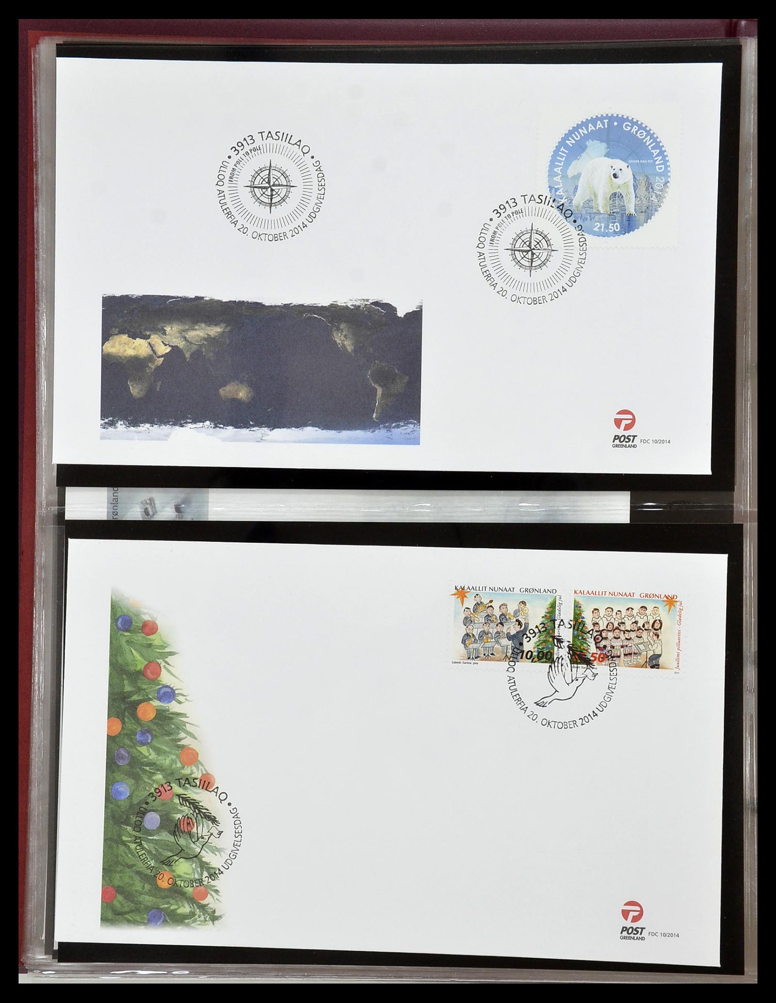 34754 164 - Postzegelverzameling 34754 Groenland FDC's 1959-2018!
