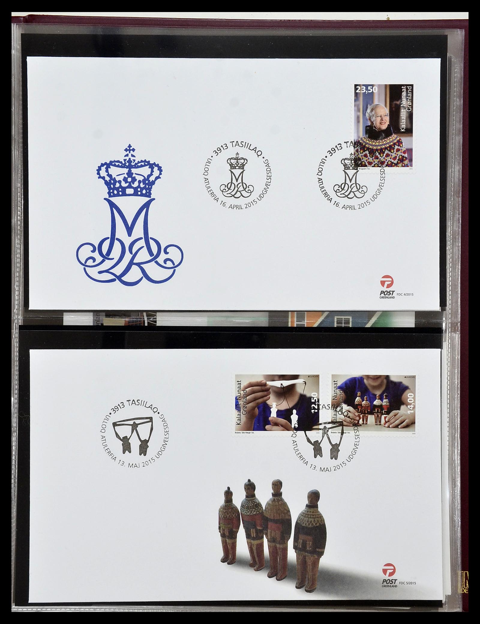 34754 167 - Postzegelverzameling 34754 Groenland FDC's 1959-2018!