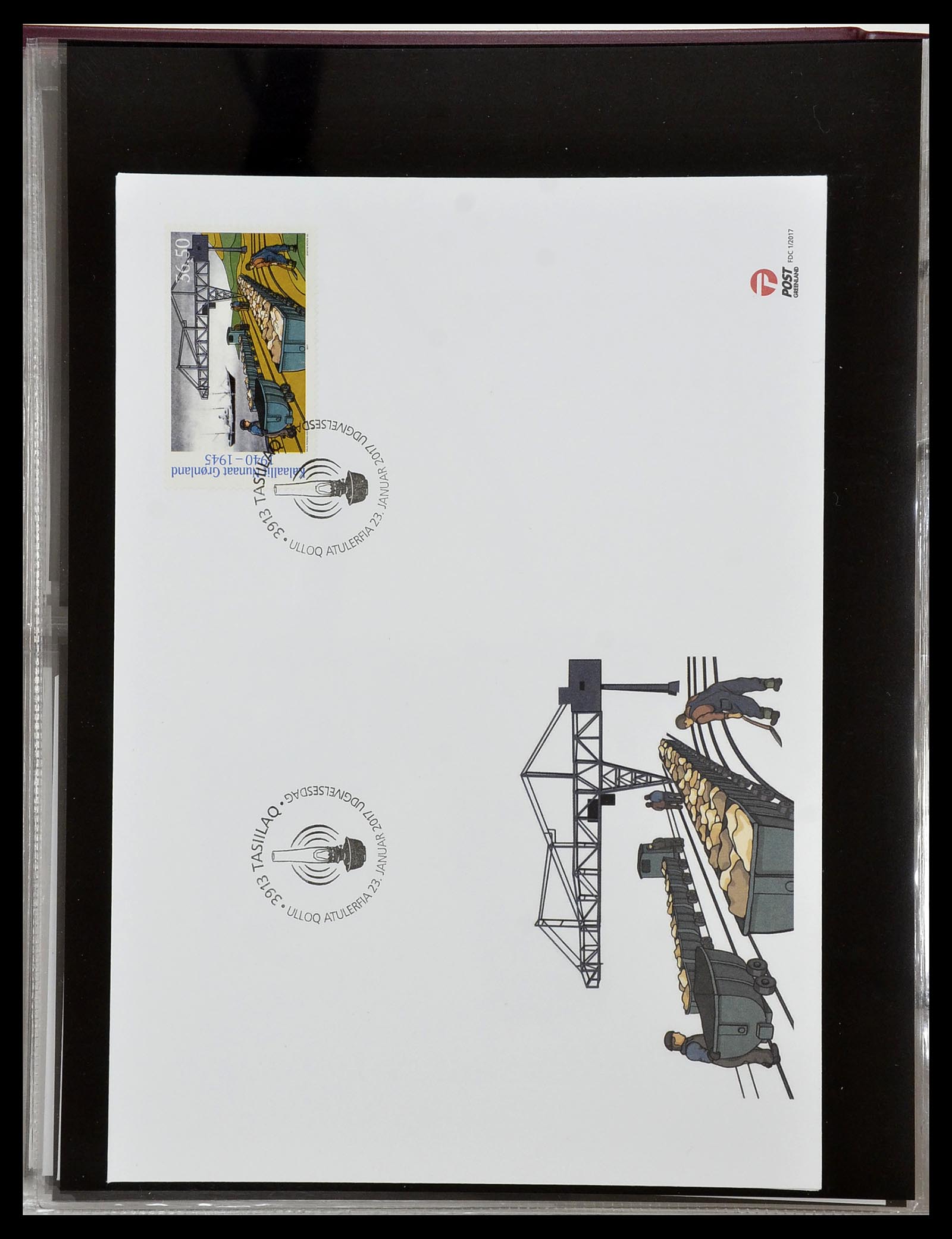 34754 177 - Postzegelverzameling 34754 Groenland FDC's 1959-2018!