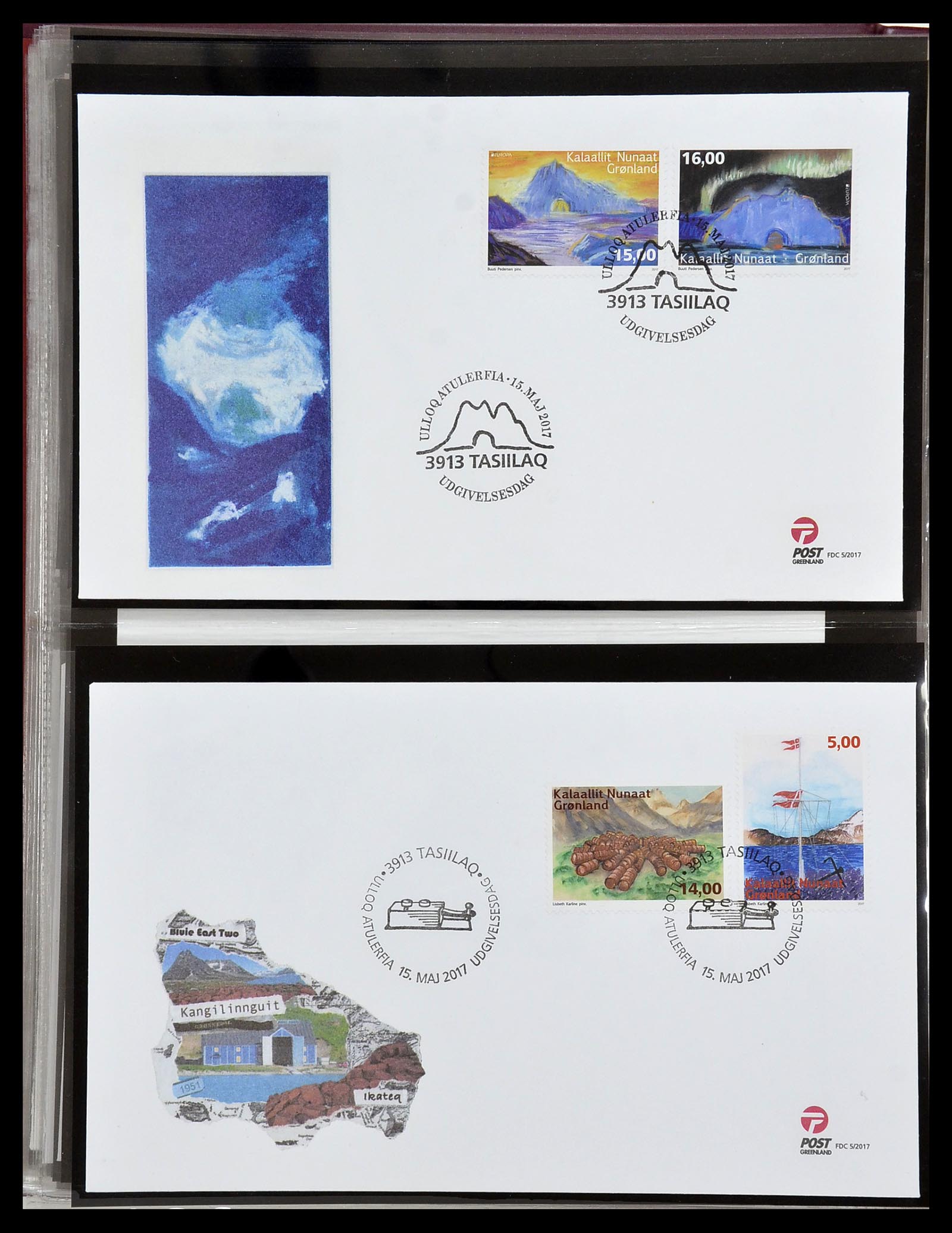 34754 179 - Postzegelverzameling 34754 Groenland FDC's 1959-2018!