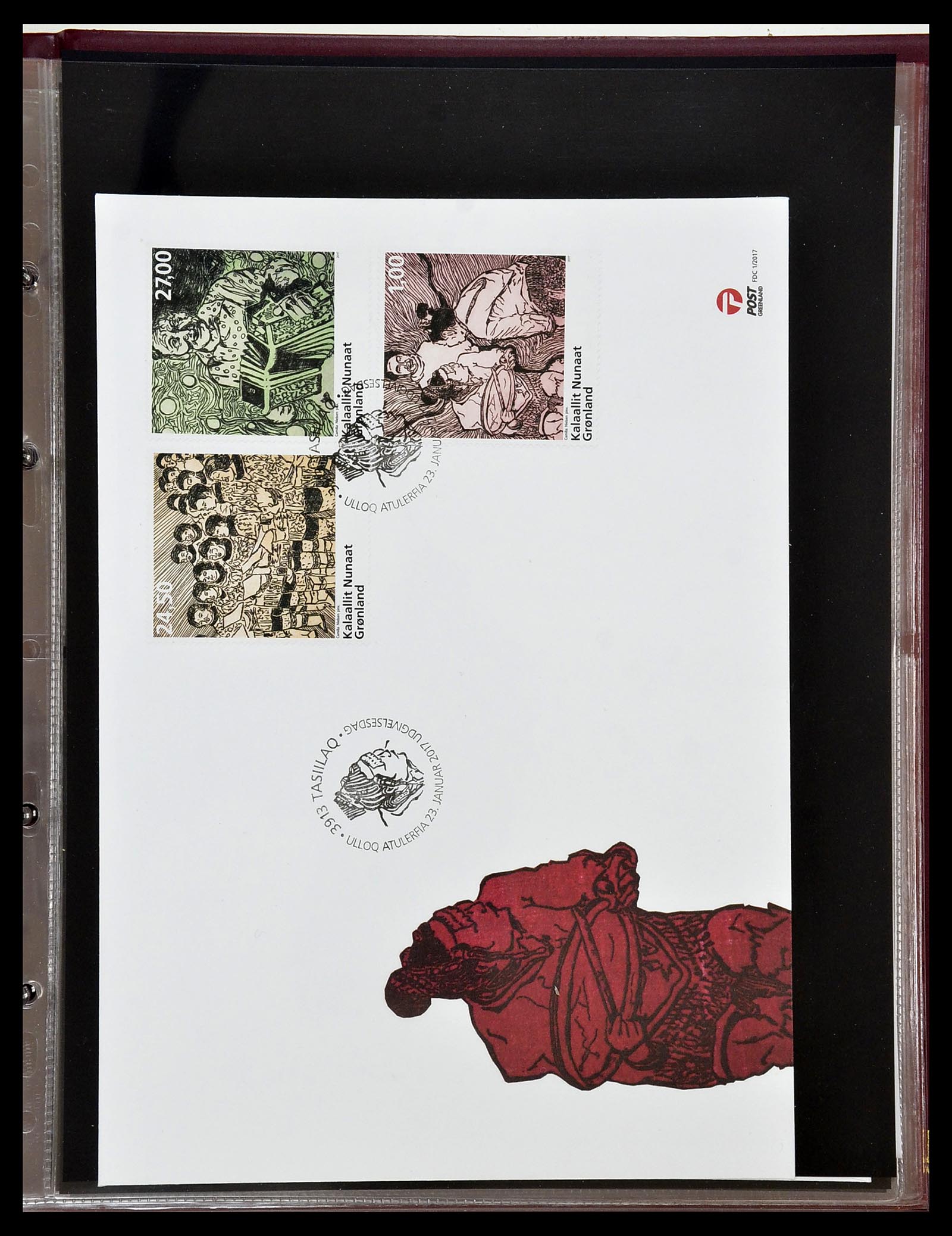34754 180 - Postzegelverzameling 34754 Groenland FDC's 1959-2018!