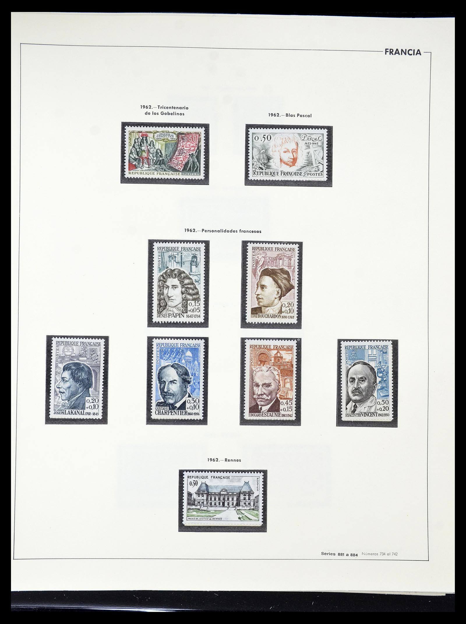 34755 122 - Postzegelverzameling 34755 Frankrijk 1900-2000.