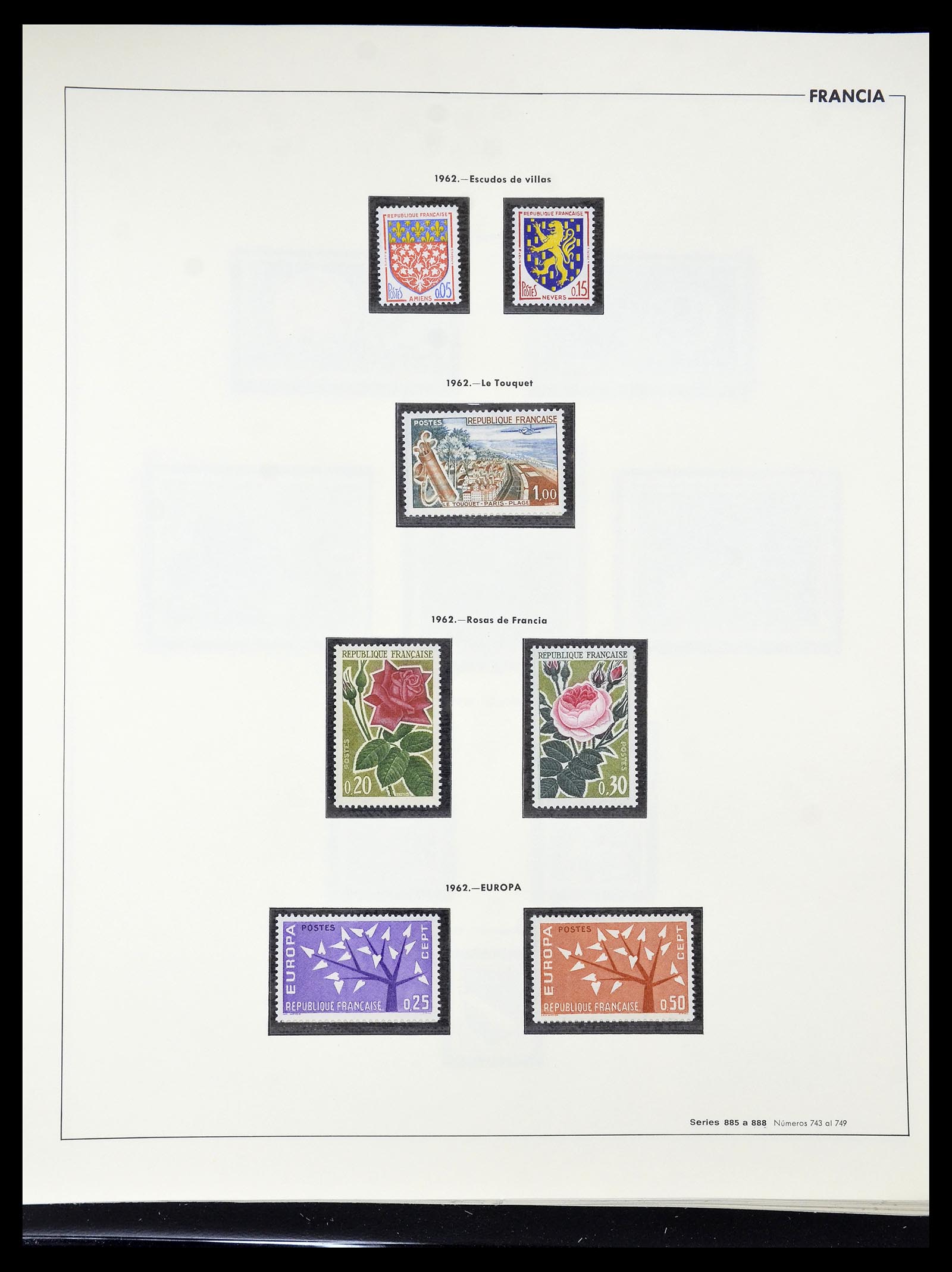 34755 123 - Postzegelverzameling 34755 Frankrijk 1900-2000.
