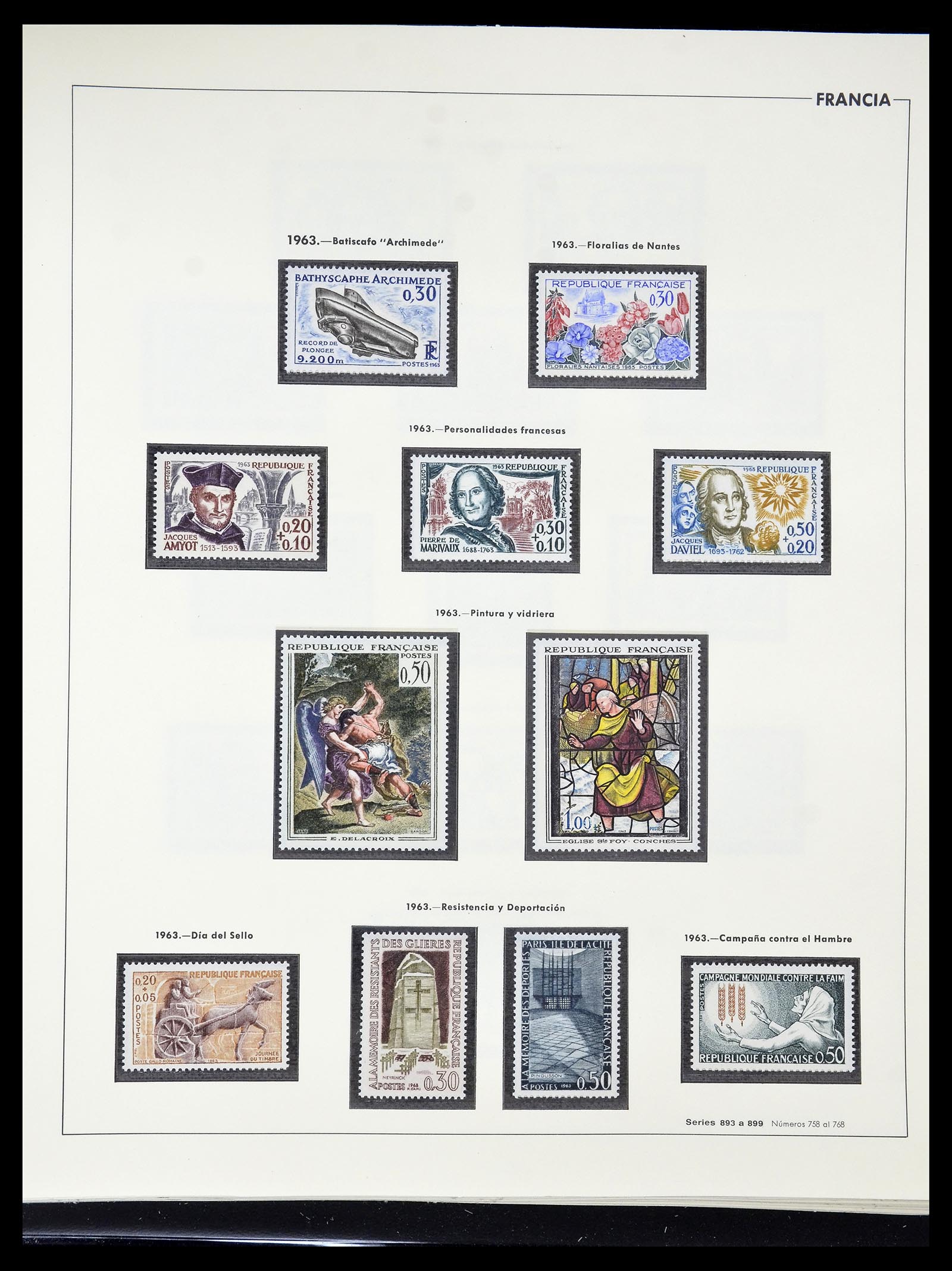 34755 125 - Postzegelverzameling 34755 Frankrijk 1900-2000.