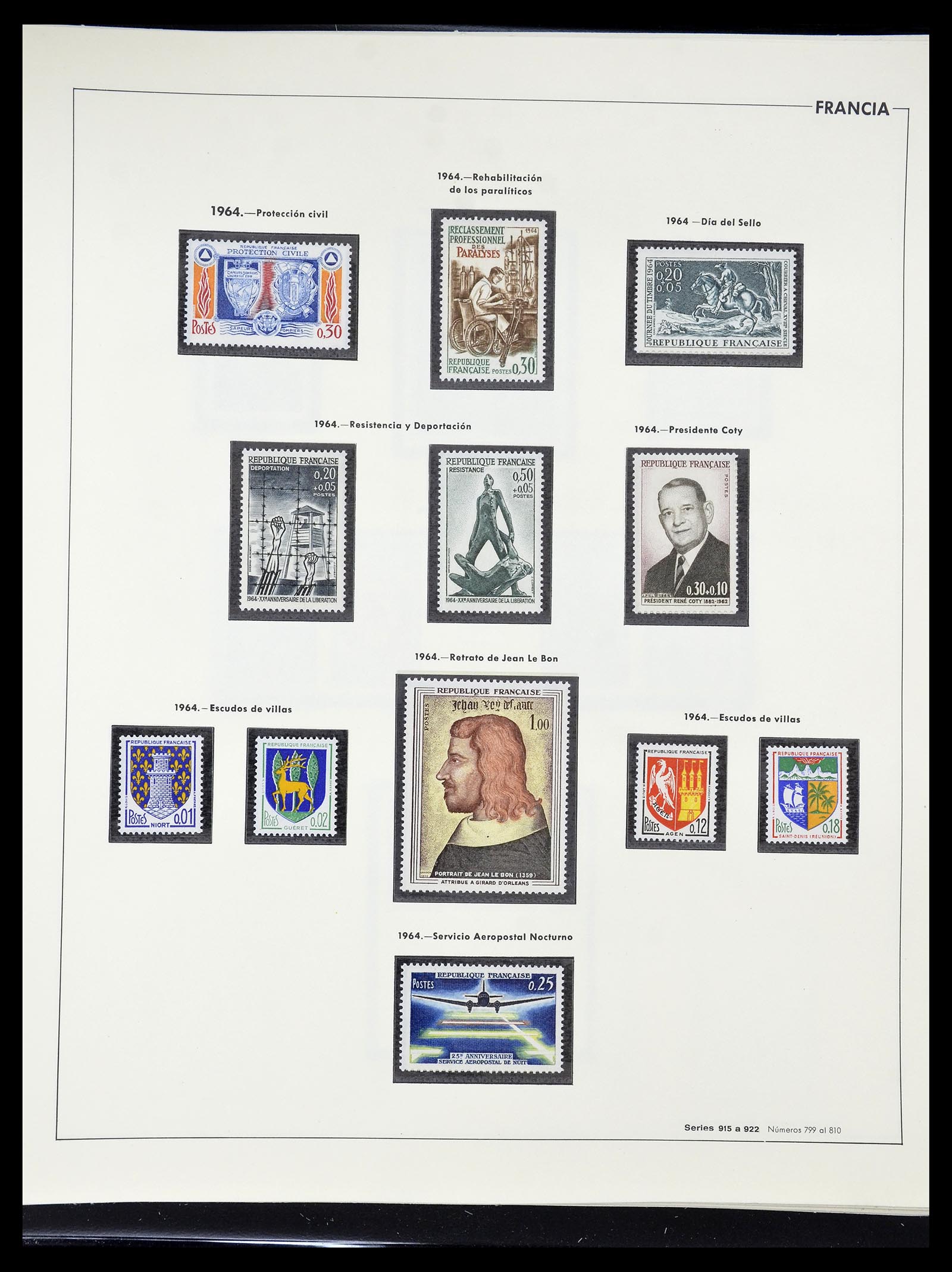 34755 129 - Postzegelverzameling 34755 Frankrijk 1900-2000.