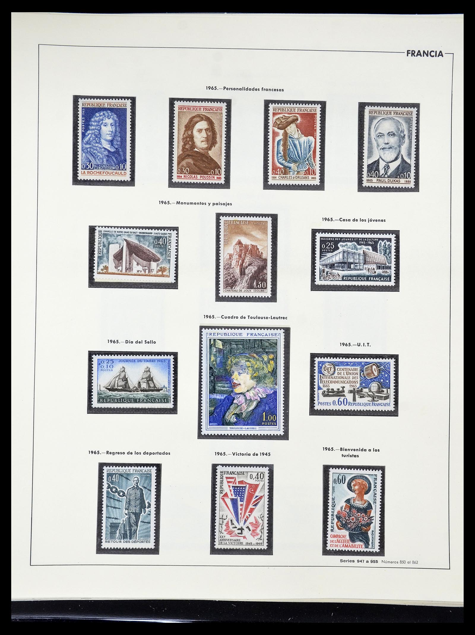 34755 133 - Postzegelverzameling 34755 Frankrijk 1900-2000.