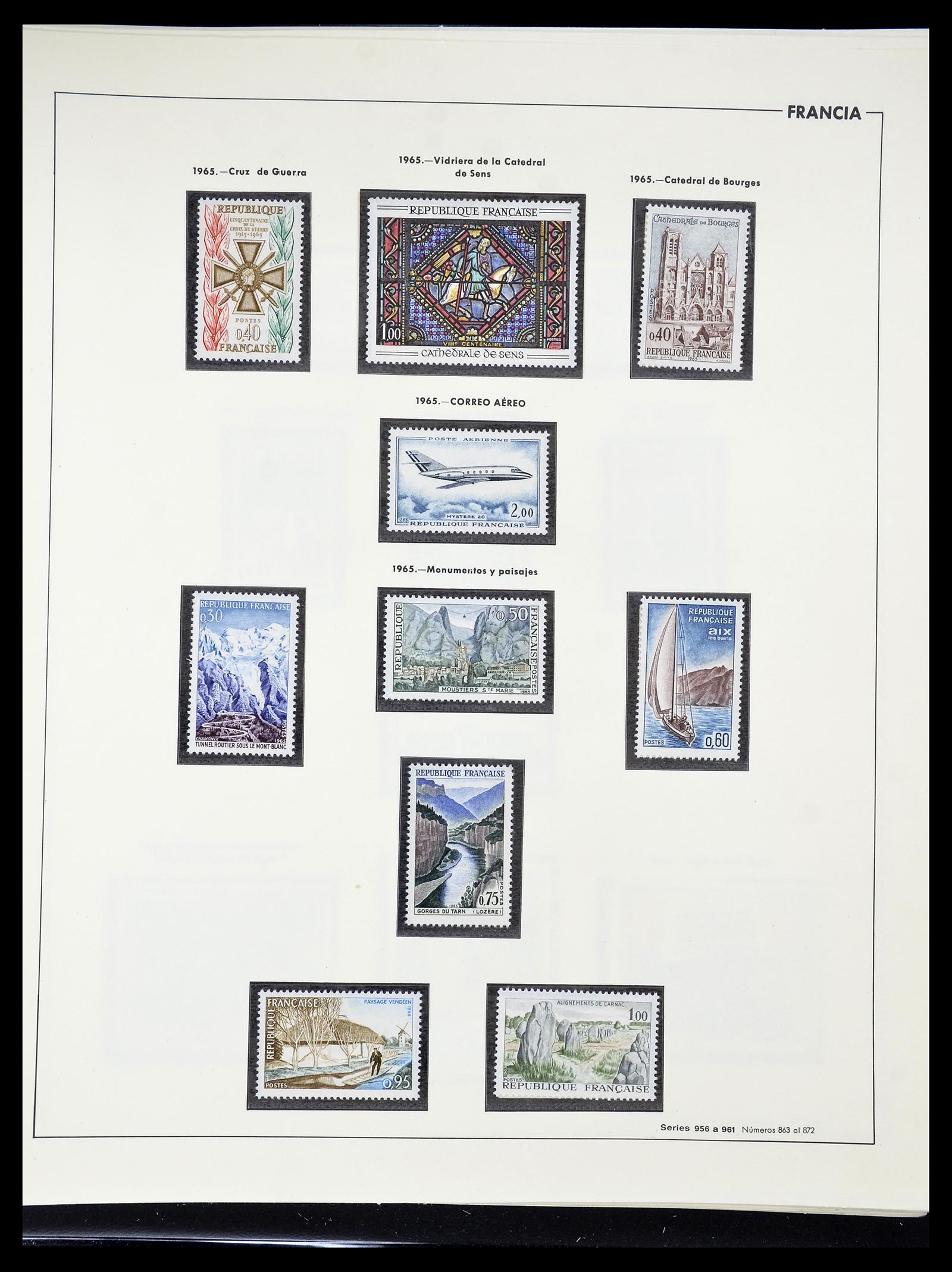 34755 134 - Postzegelverzameling 34755 Frankrijk 1900-2000.