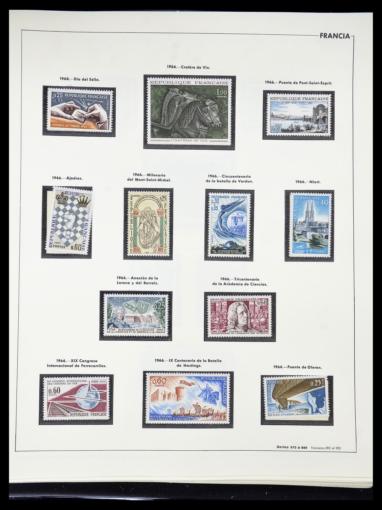 34755 137 - Postzegelverzameling 34755 Frankrijk 1900-2000.