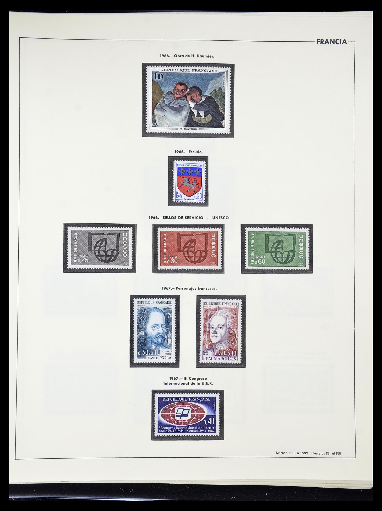 34755 140 - Postzegelverzameling 34755 Frankrijk 1900-2000.