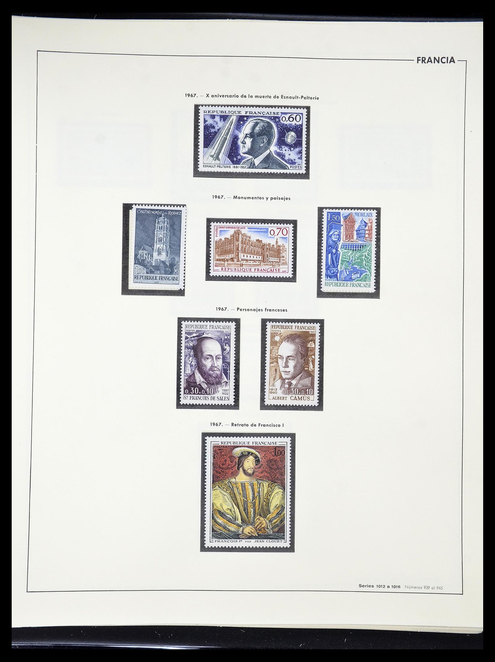 34755 142 - Postzegelverzameling 34755 Frankrijk 1900-2000.