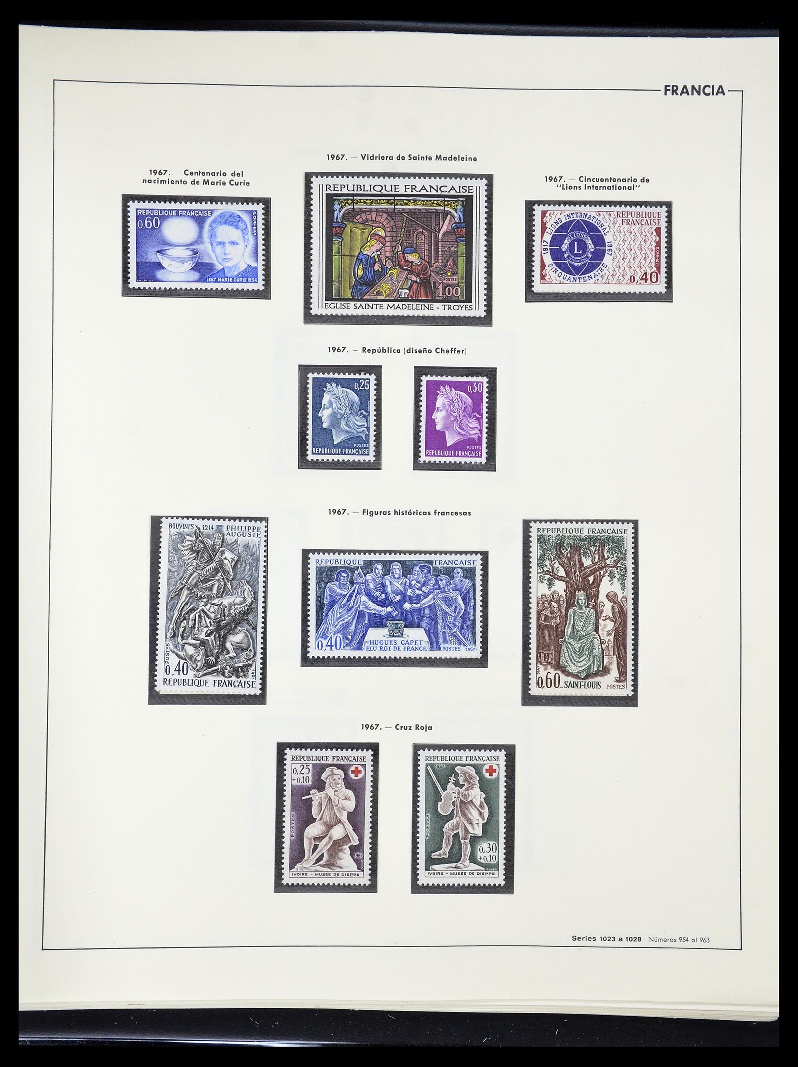 34755 144 - Postzegelverzameling 34755 Frankrijk 1900-2000.