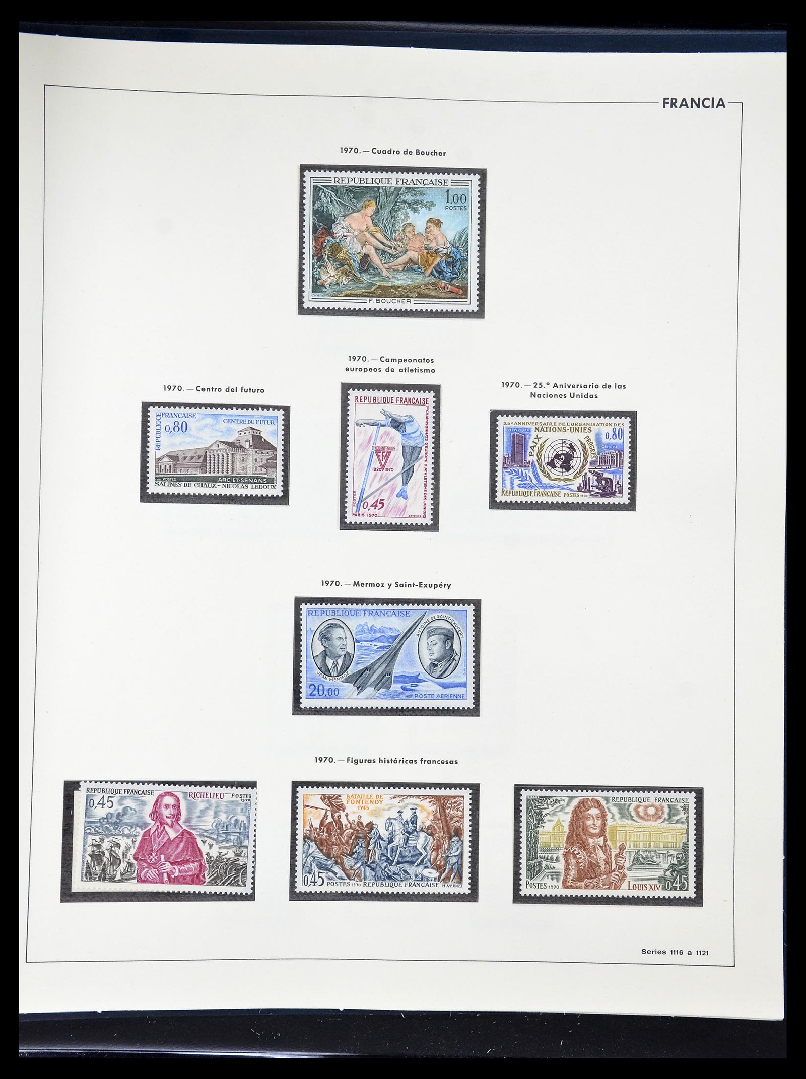 34755 158 - Postzegelverzameling 34755 Frankrijk 1900-2000.