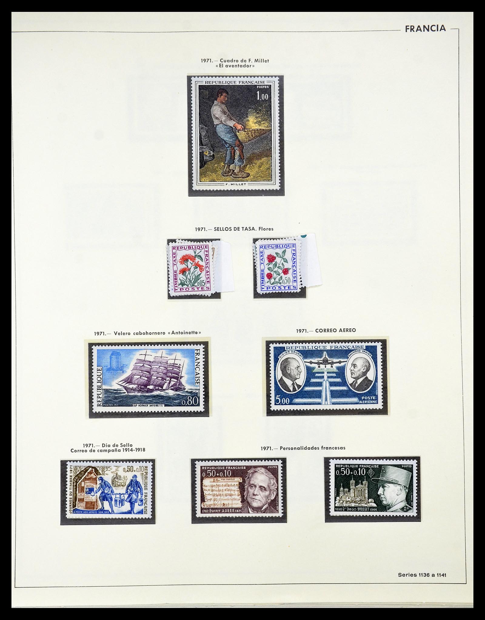 34755 161 - Postzegelverzameling 34755 Frankrijk 1900-2000.
