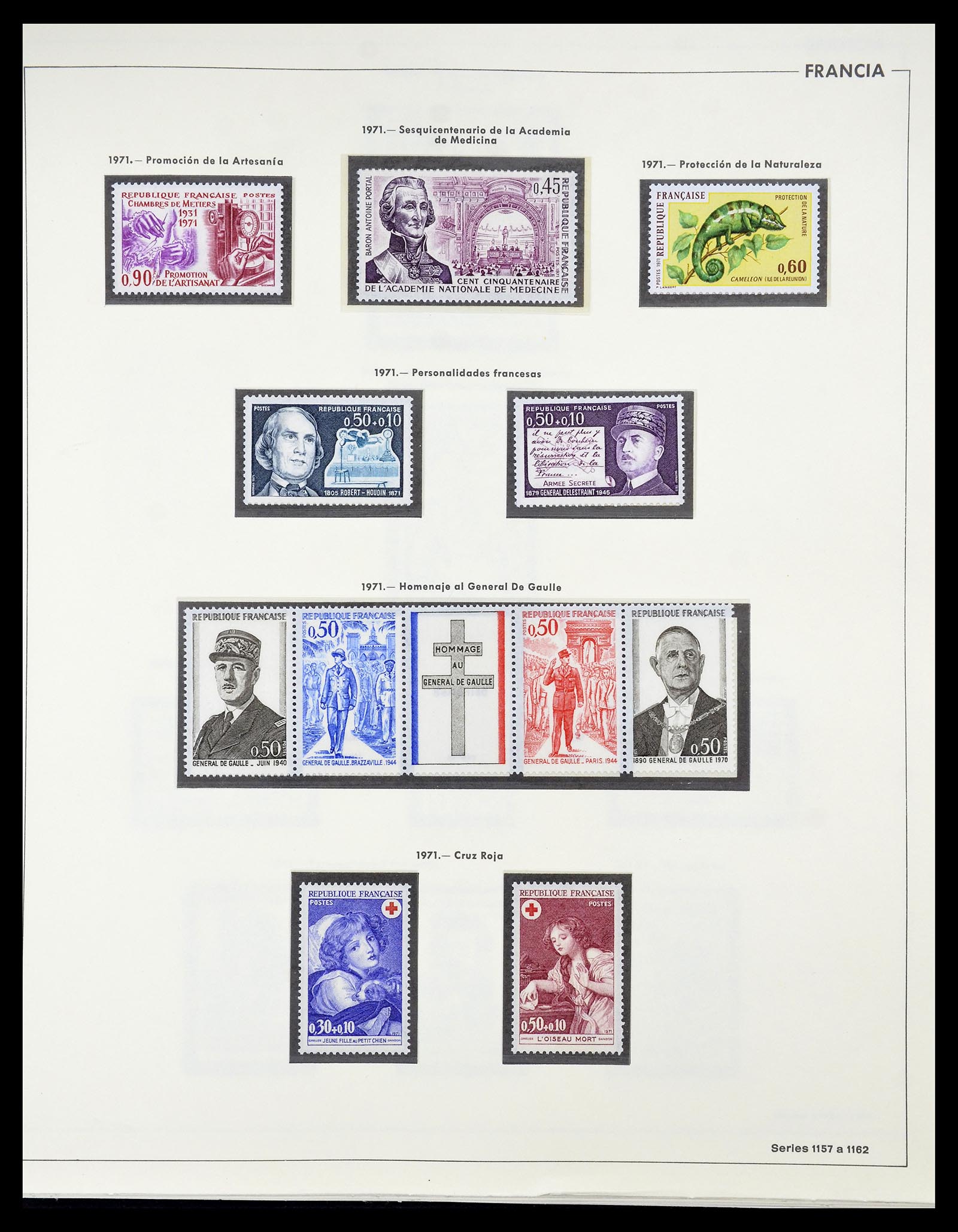34755 164 - Postzegelverzameling 34755 Frankrijk 1900-2000.