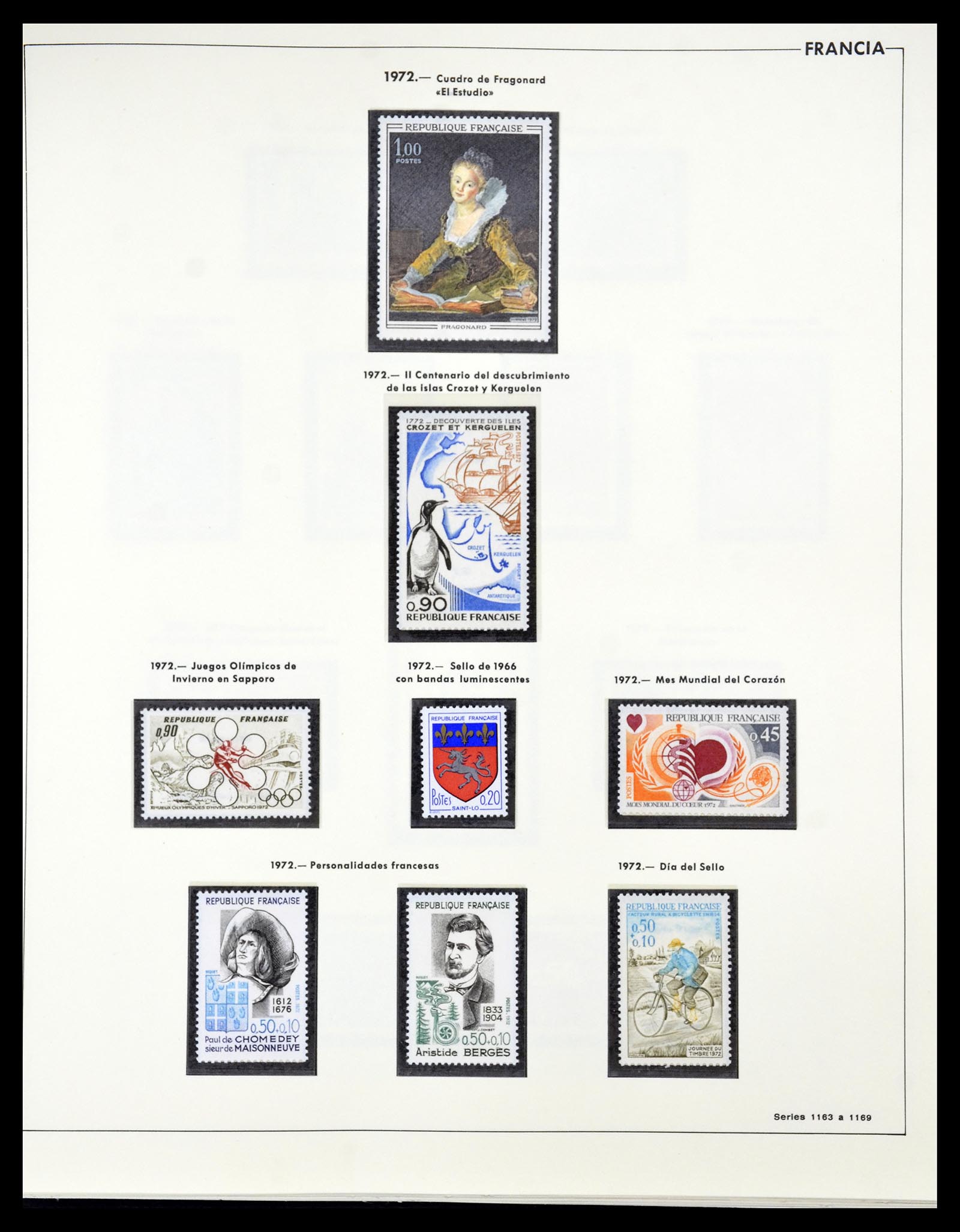 34755 165 - Postzegelverzameling 34755 Frankrijk 1900-2000.