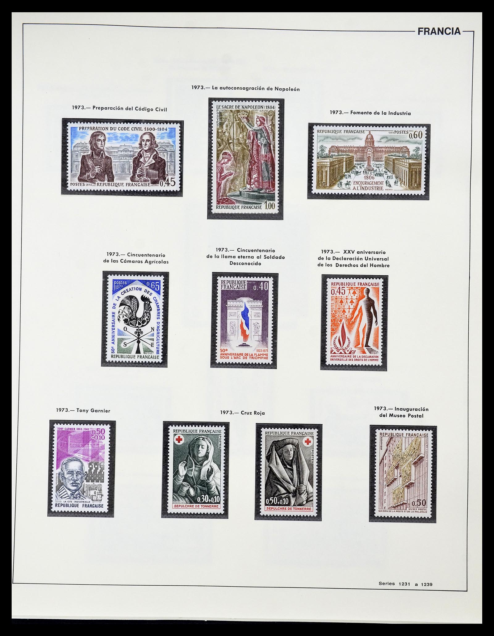 34755 173 - Postzegelverzameling 34755 Frankrijk 1900-2000.