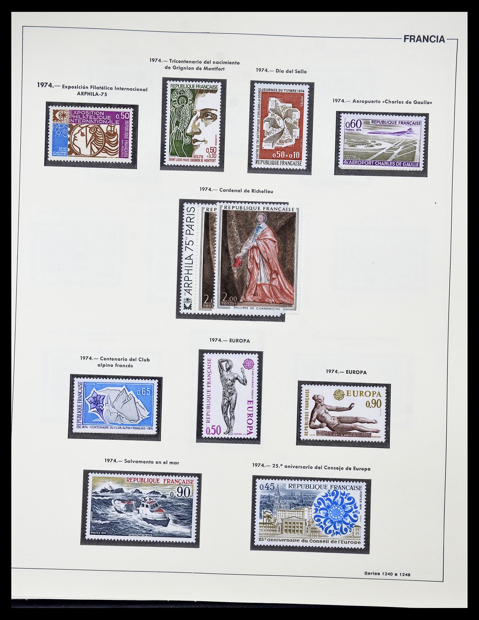 34755 174 - Postzegelverzameling 34755 Frankrijk 1900-2000.