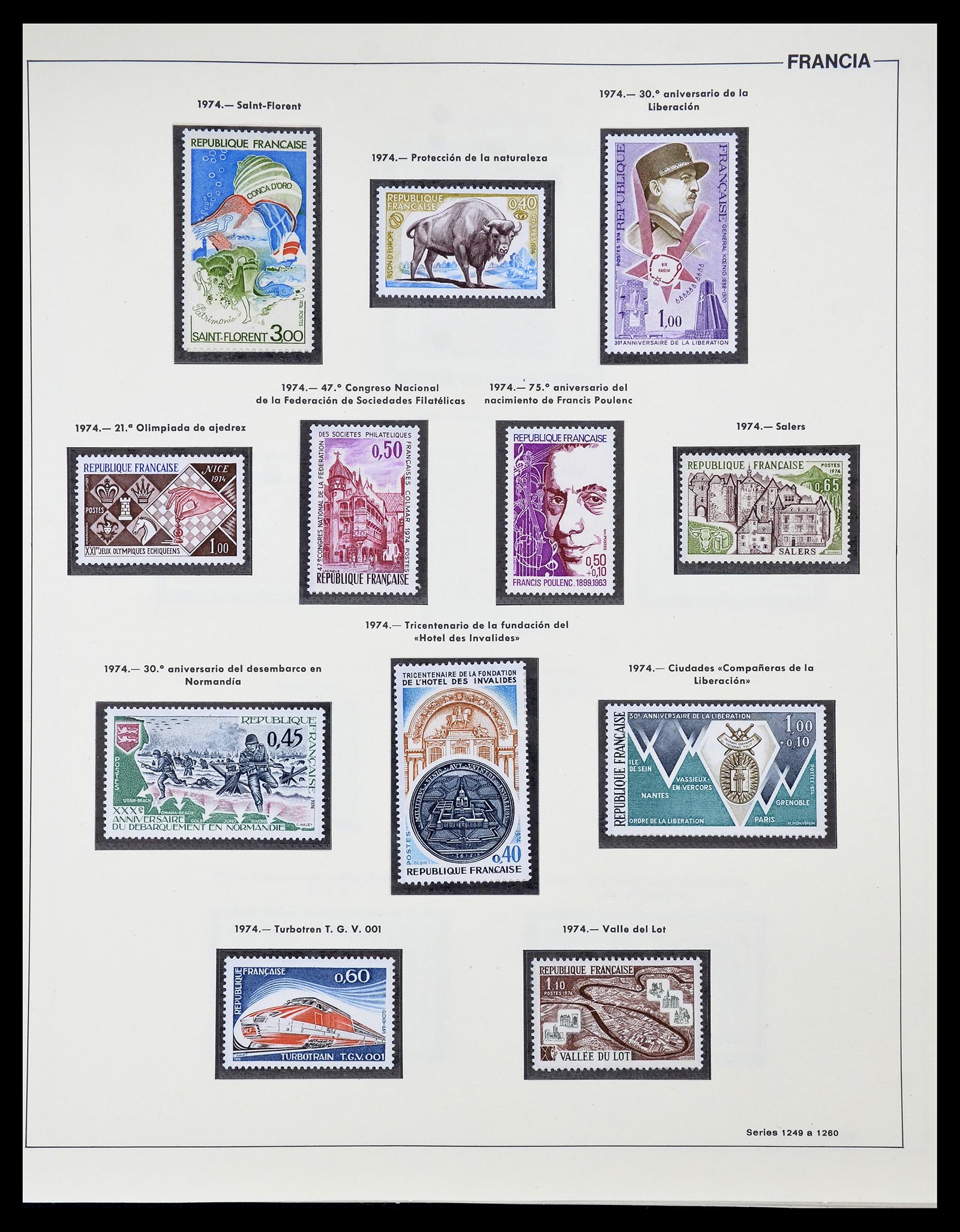 34755 175 - Postzegelverzameling 34755 Frankrijk 1900-2000.