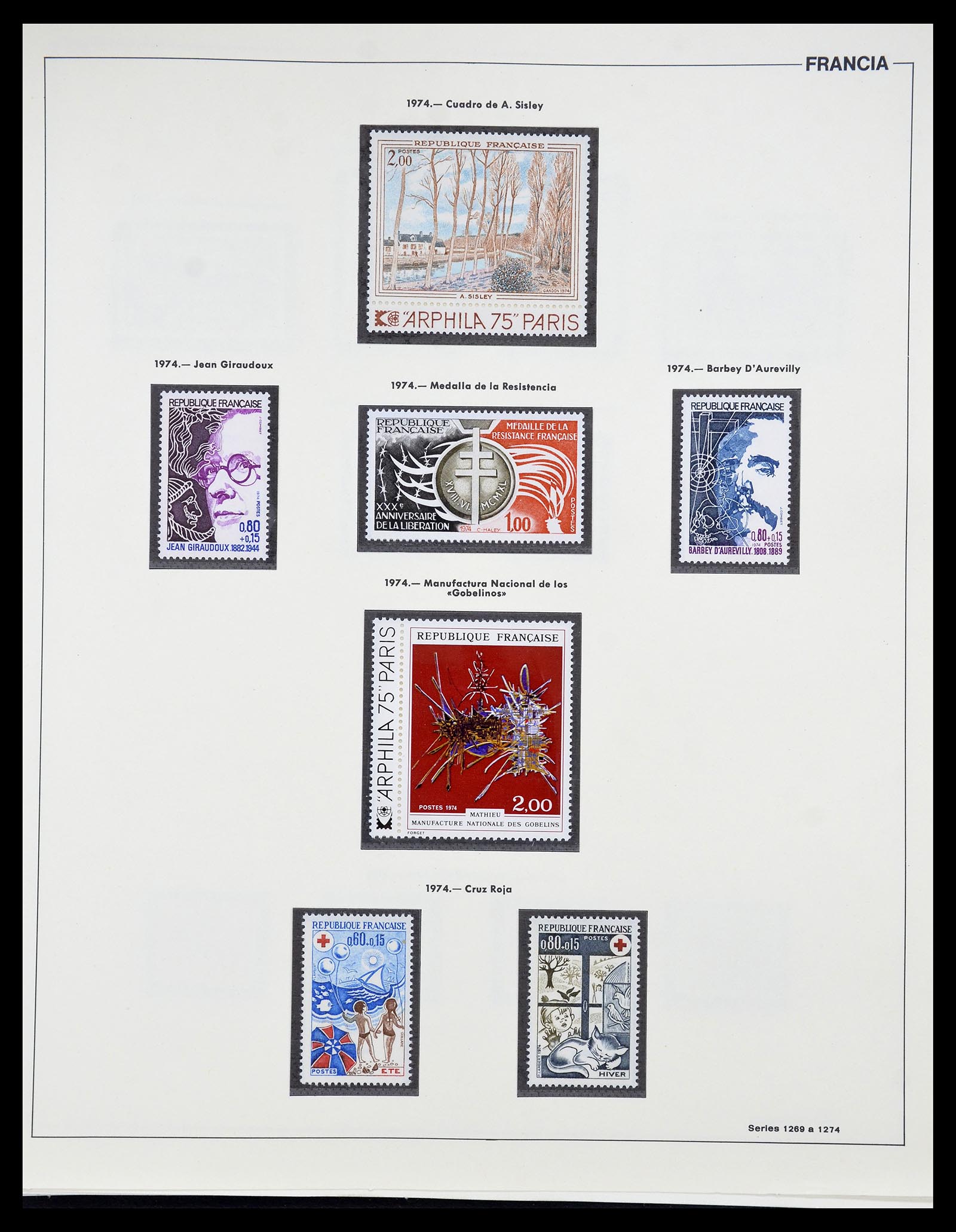 34755 177 - Postzegelverzameling 34755 Frankrijk 1900-2000.