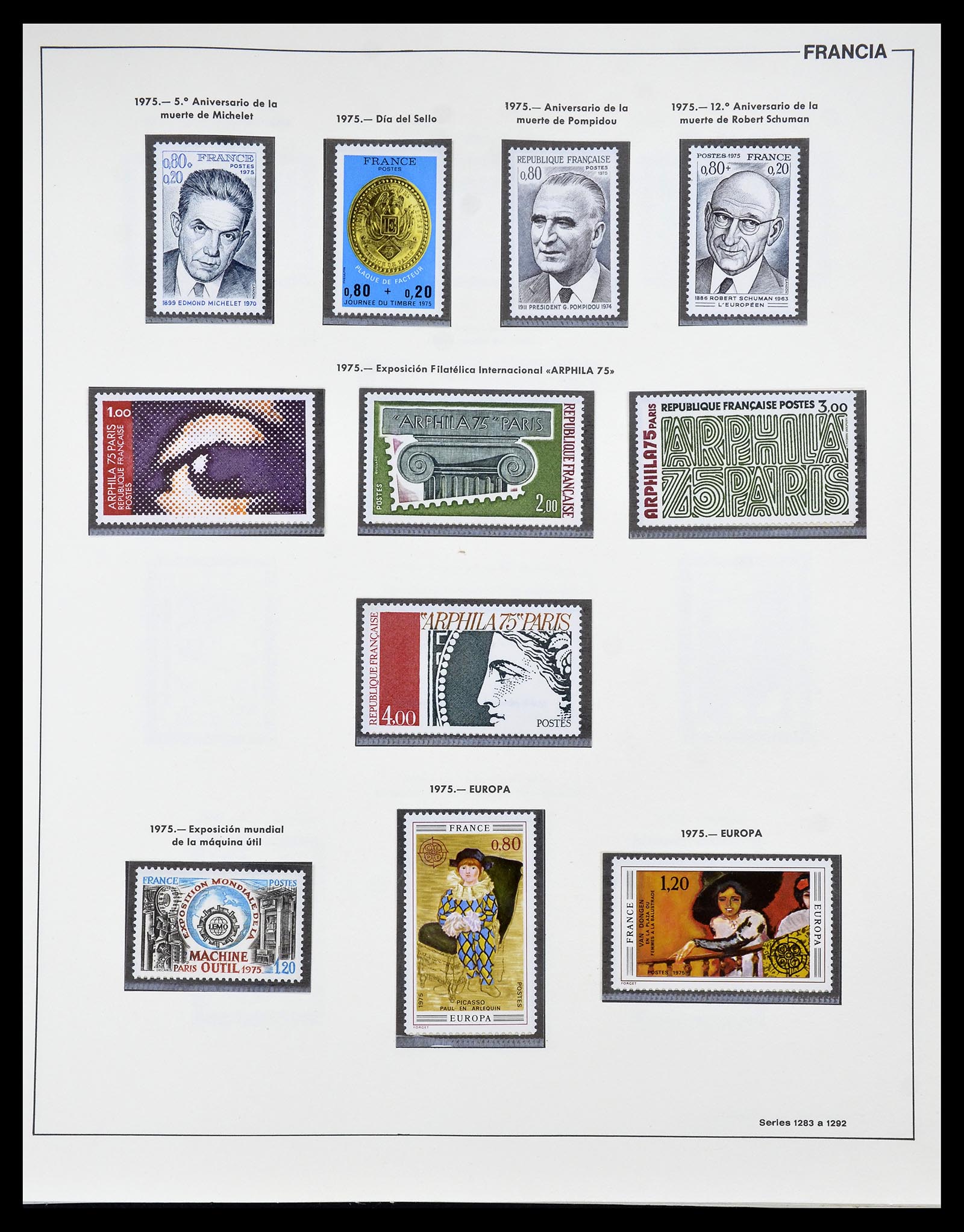 34755 179 - Postzegelverzameling 34755 Frankrijk 1900-2000.