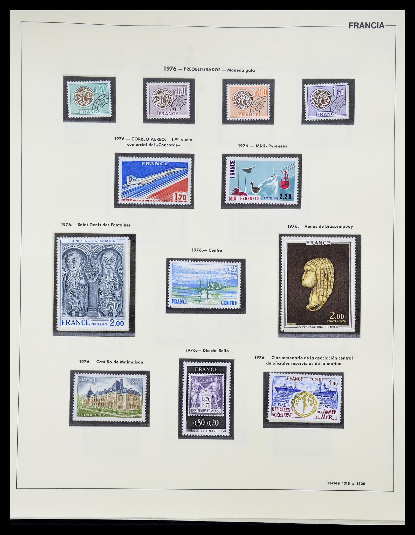 34755 184 - Postzegelverzameling 34755 Frankrijk 1900-2000.