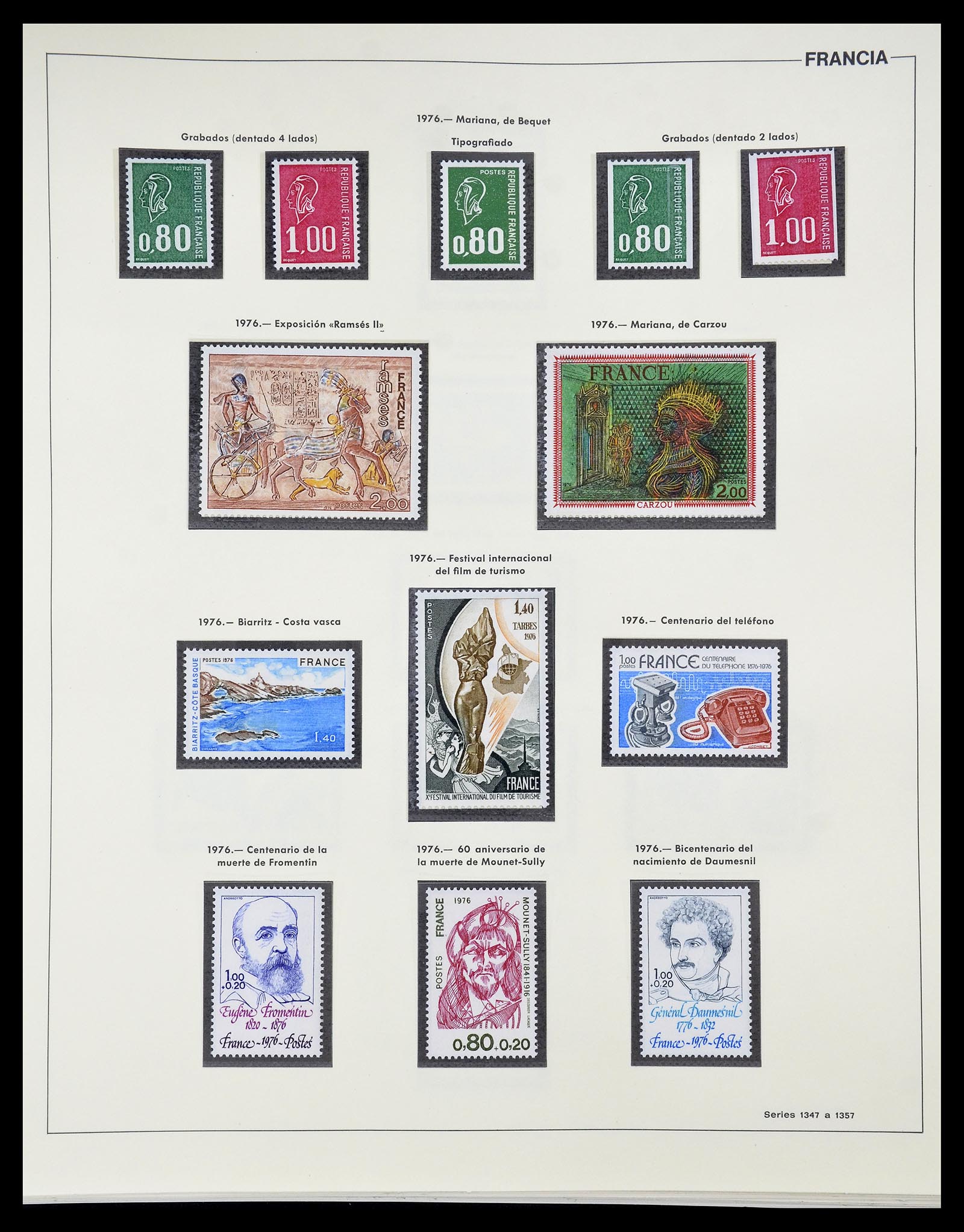 34755 187 - Postzegelverzameling 34755 Frankrijk 1900-2000.