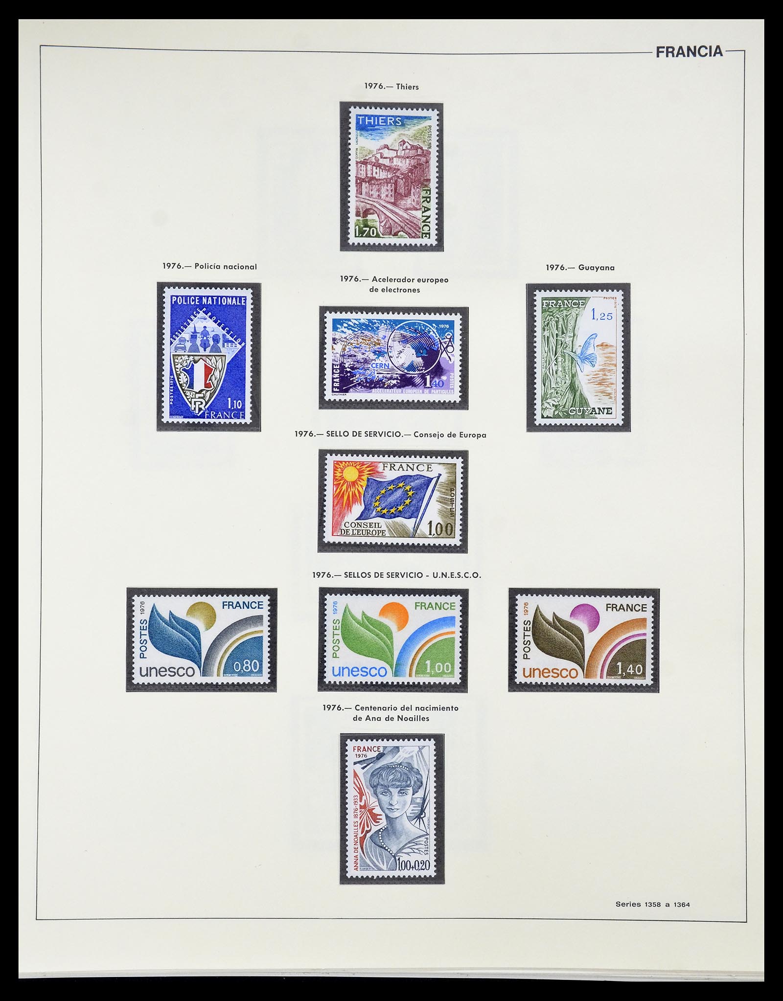 34755 188 - Postzegelverzameling 34755 Frankrijk 1900-2000.