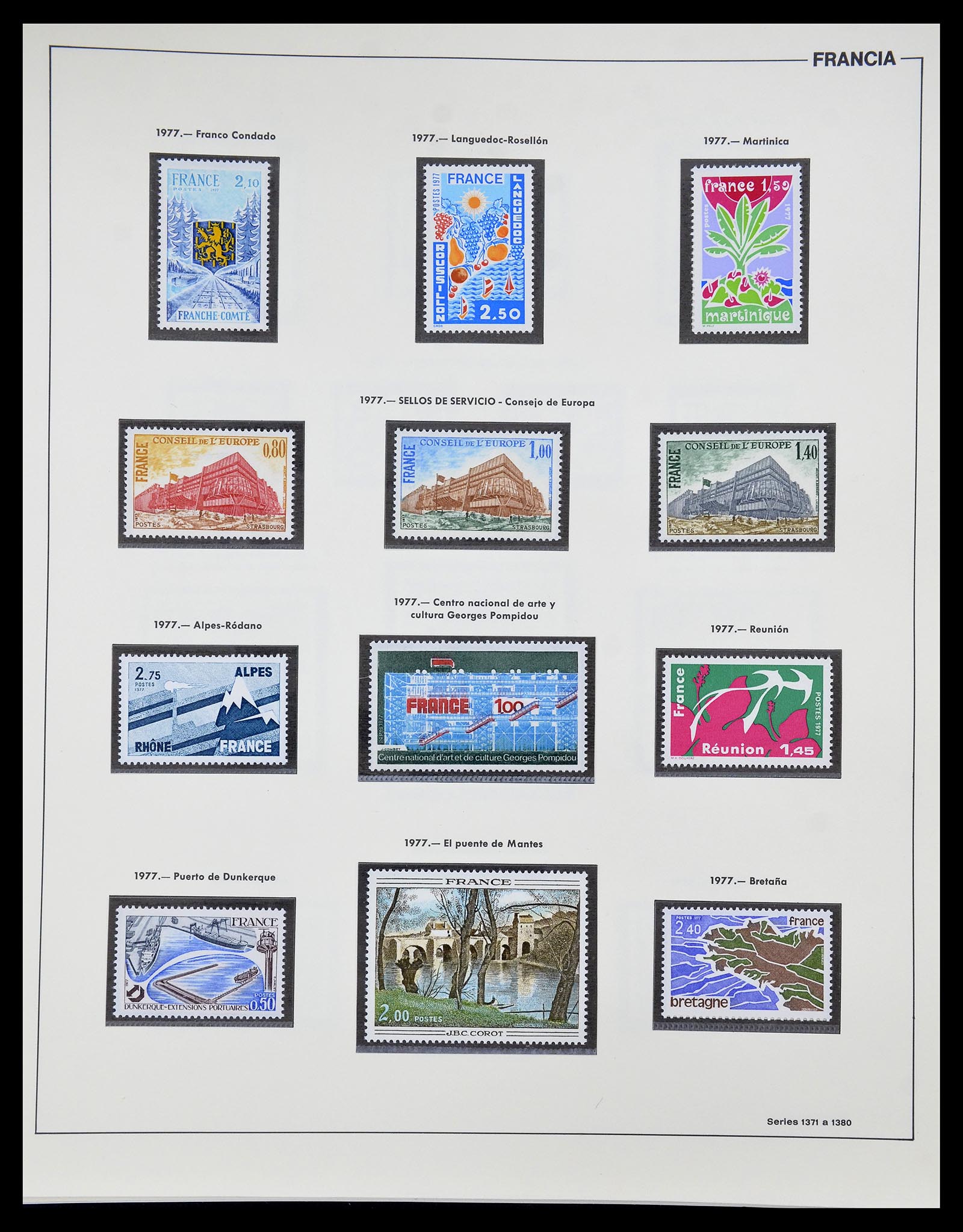 34755 190 - Postzegelverzameling 34755 Frankrijk 1900-2000.