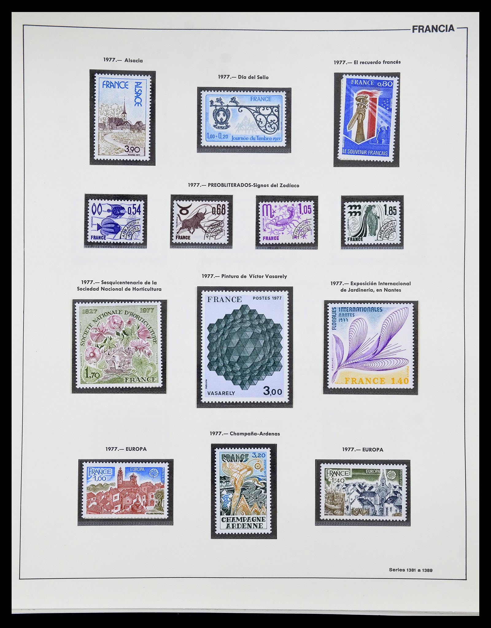 34755 191 - Postzegelverzameling 34755 Frankrijk 1900-2000.