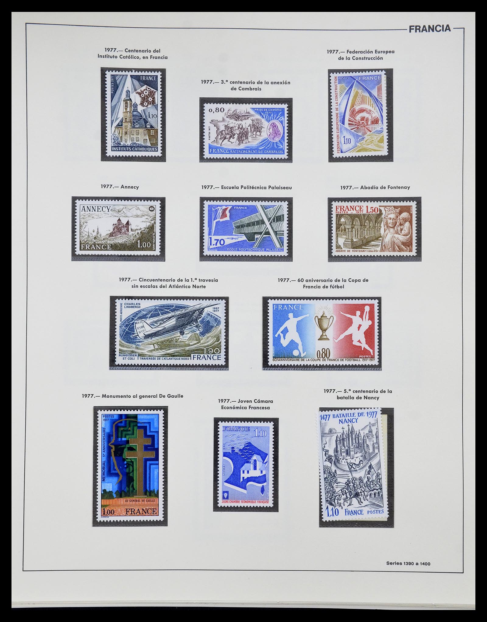34755 192 - Postzegelverzameling 34755 Frankrijk 1900-2000.