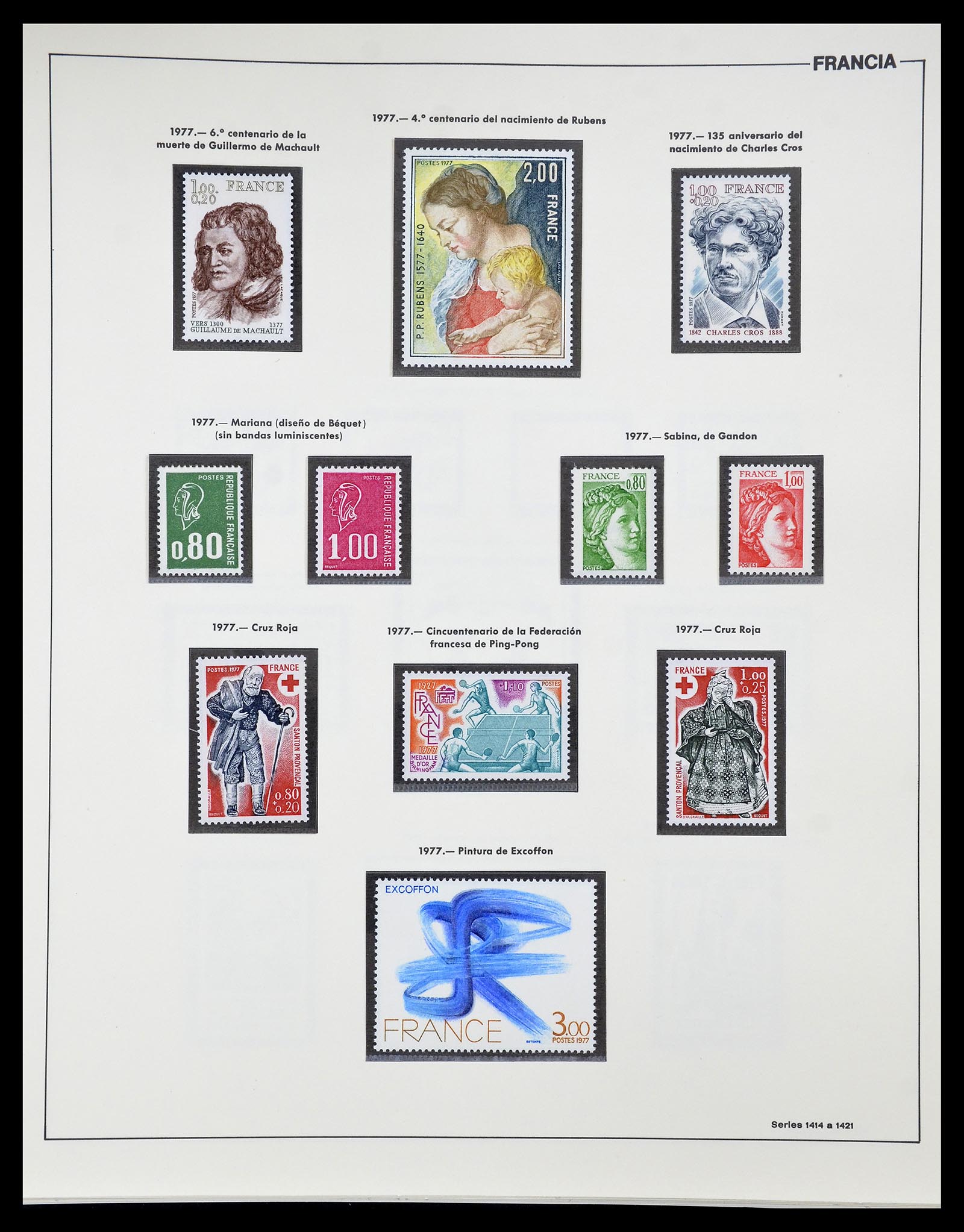 34755 194 - Postzegelverzameling 34755 Frankrijk 1900-2000.