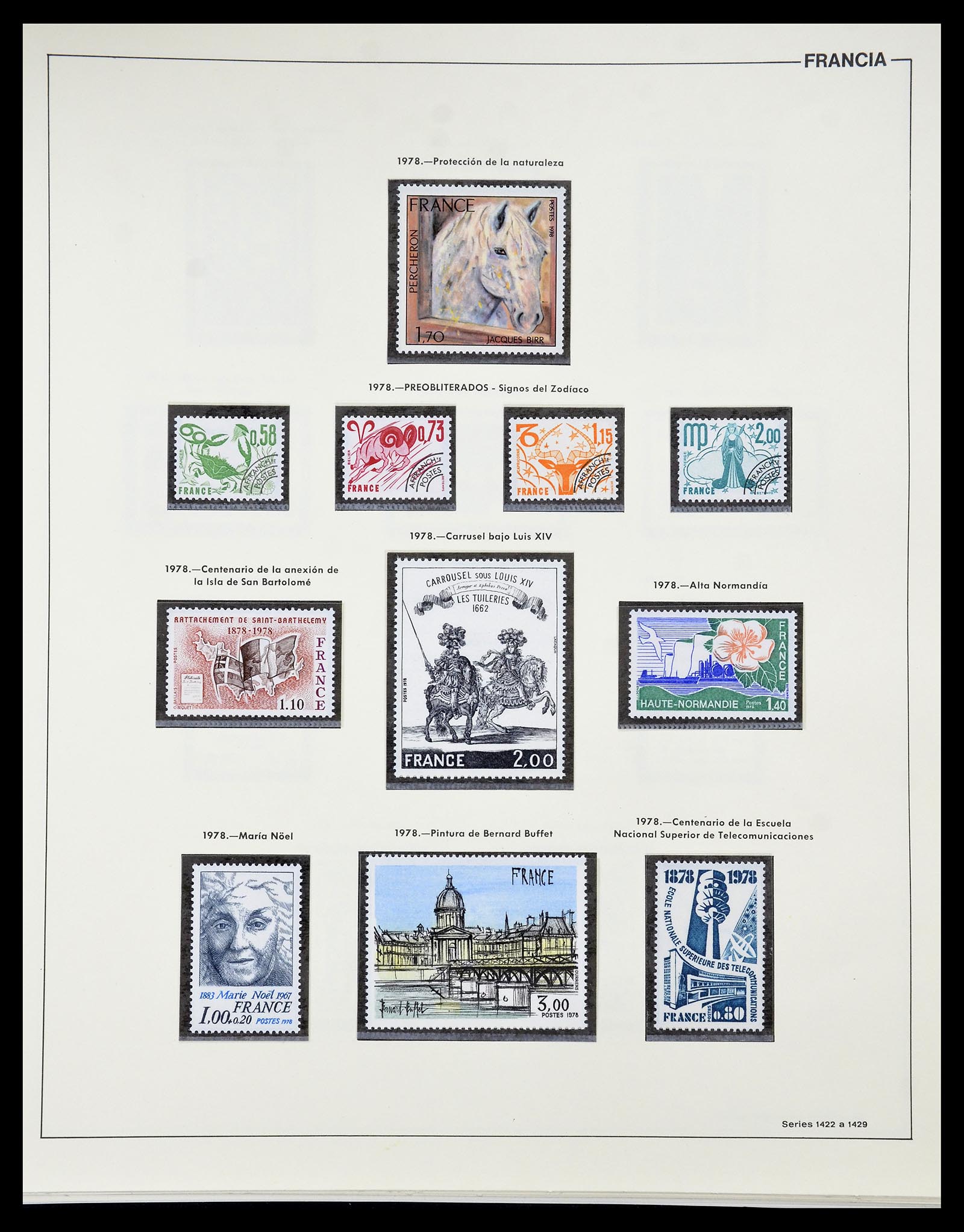 34755 195 - Postzegelverzameling 34755 Frankrijk 1900-2000.