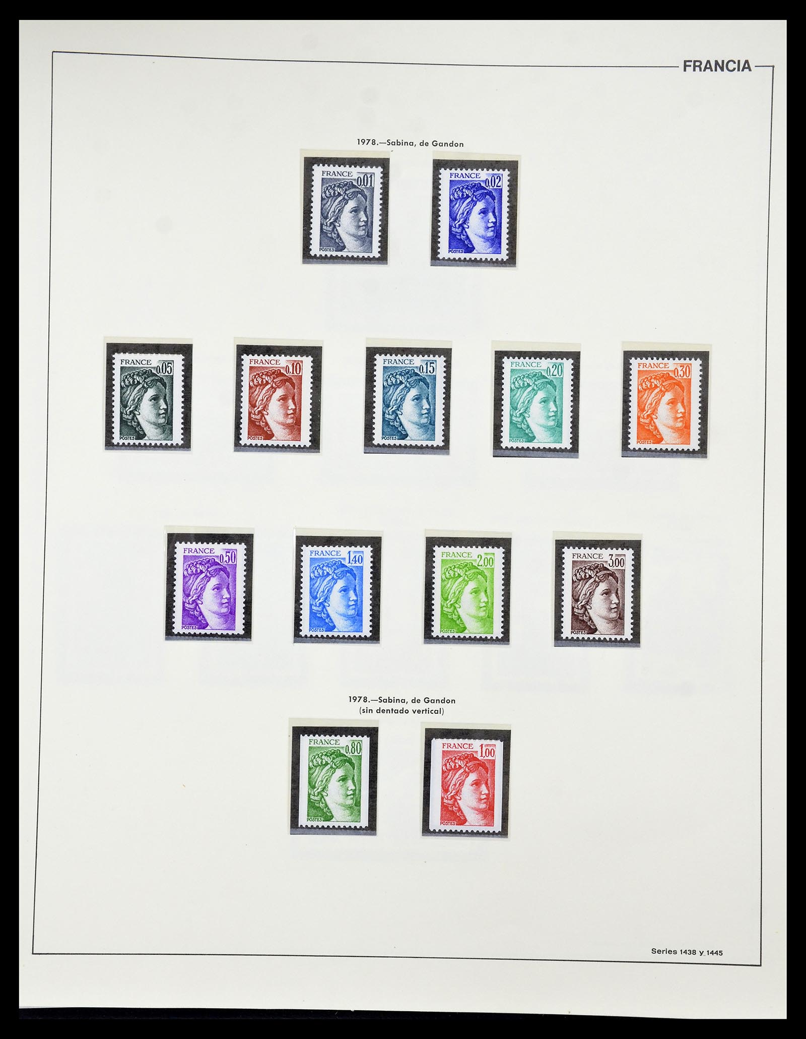 34755 197 - Postzegelverzameling 34755 Frankrijk 1900-2000.