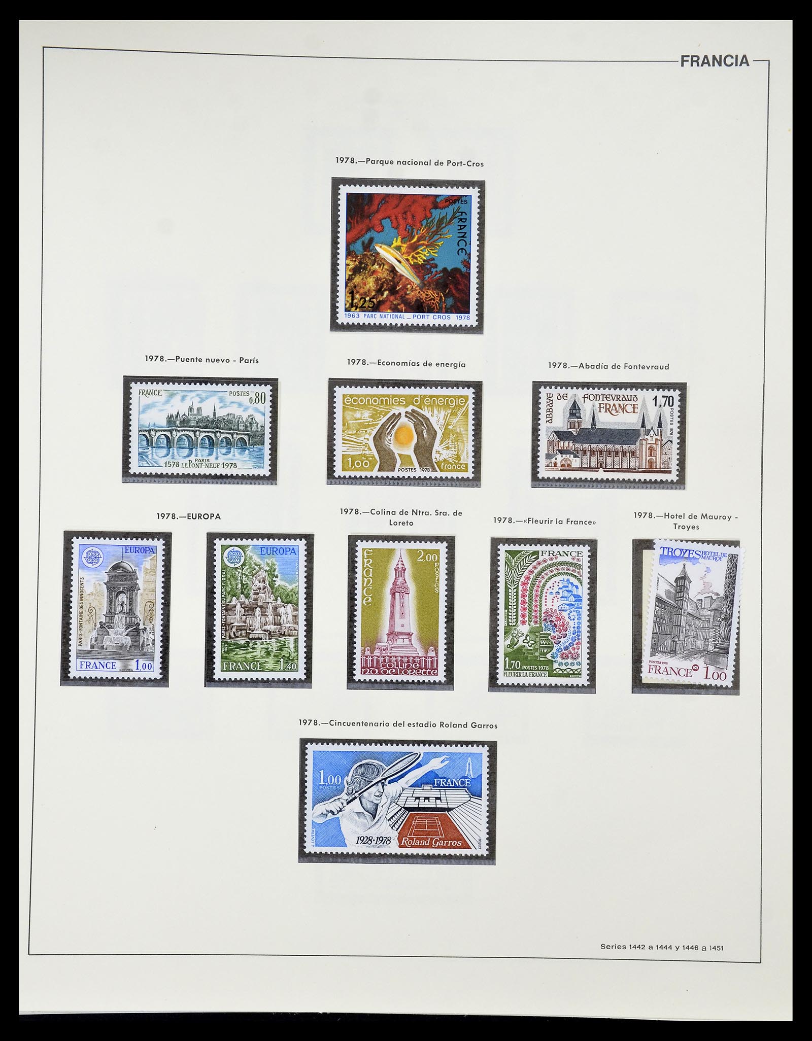 34755 198 - Postzegelverzameling 34755 Frankrijk 1900-2000.