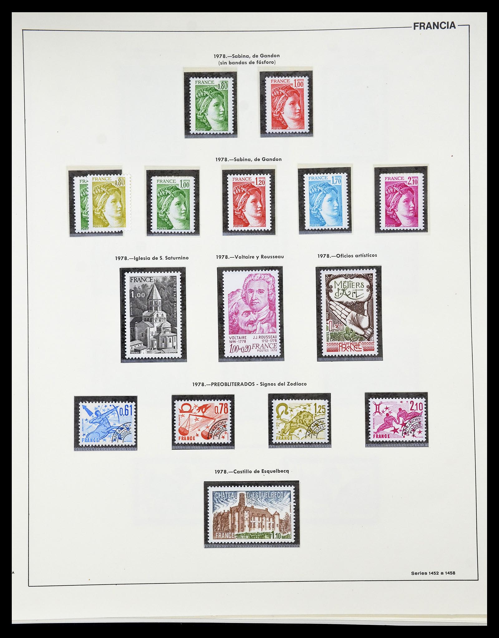 34755 199 - Postzegelverzameling 34755 Frankrijk 1900-2000.