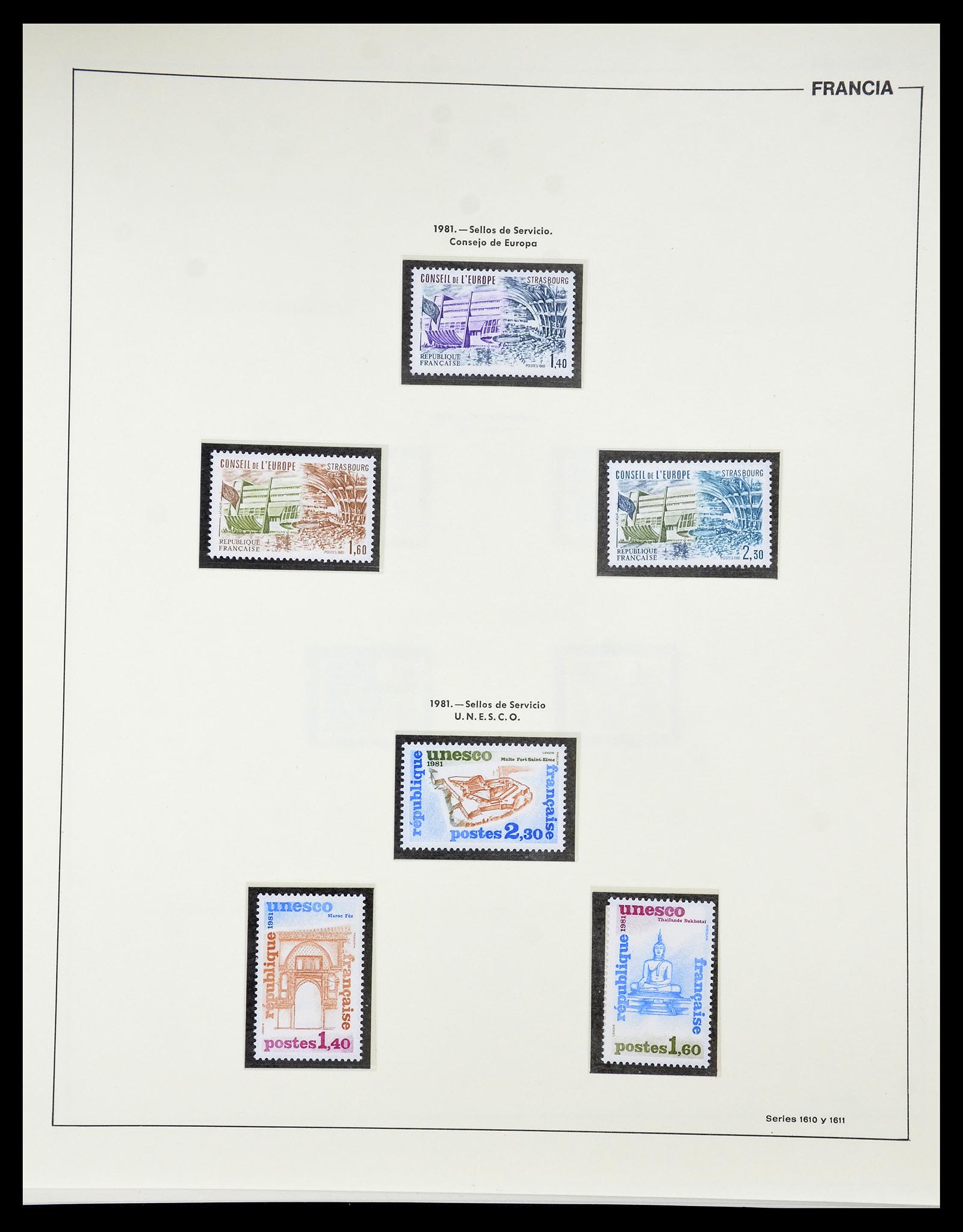 34755 221 - Postzegelverzameling 34755 Frankrijk 1900-2000.