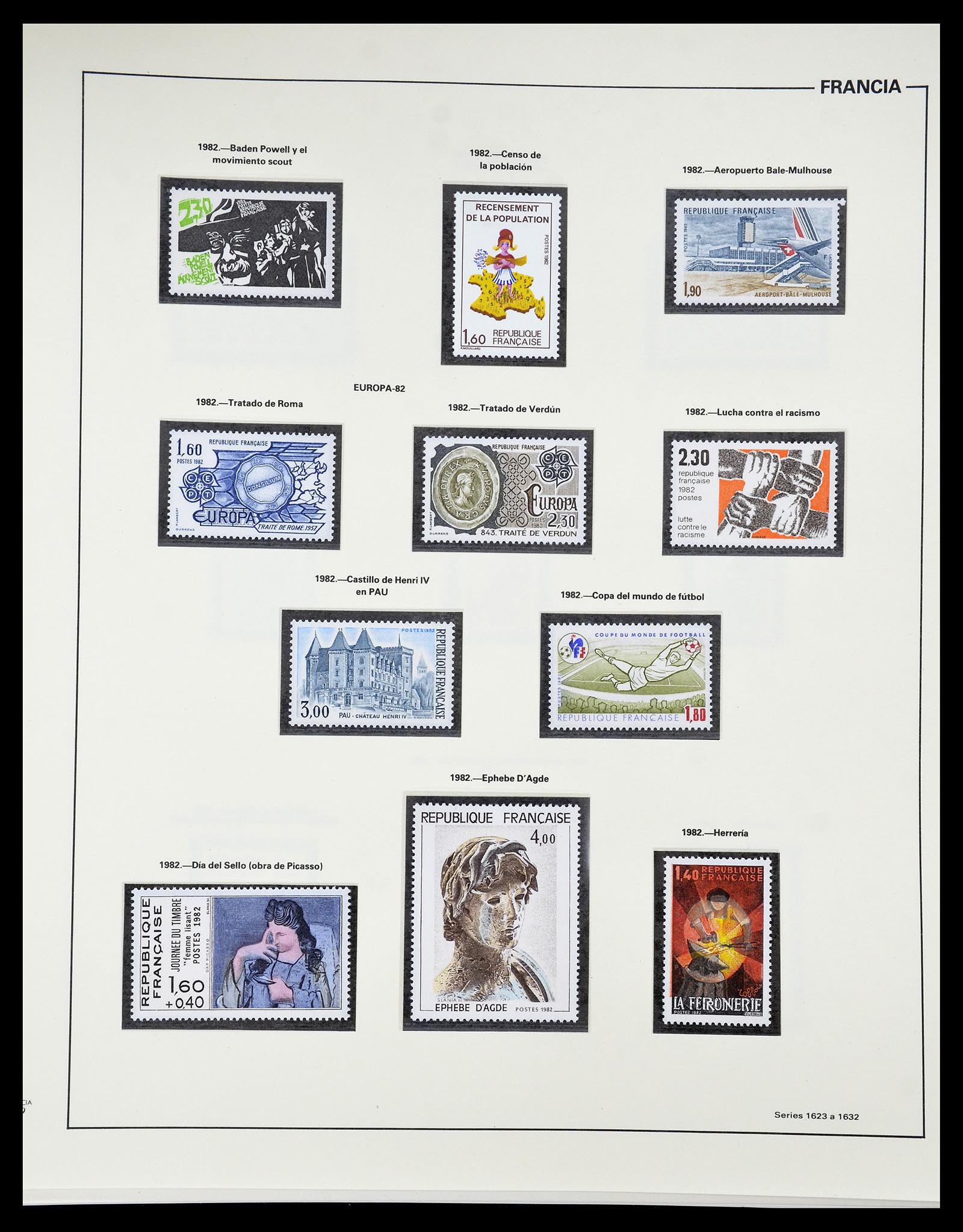 34755 225 - Postzegelverzameling 34755 Frankrijk 1900-2000.