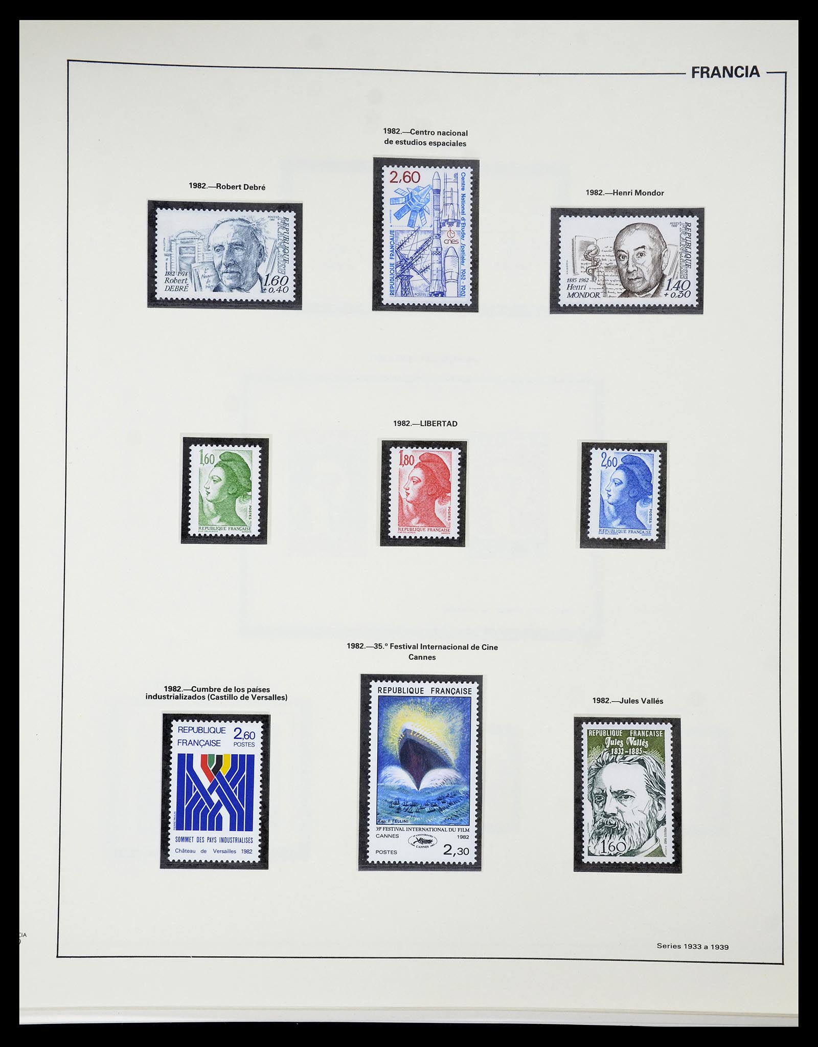 34755 226 - Postzegelverzameling 34755 Frankrijk 1900-2000.