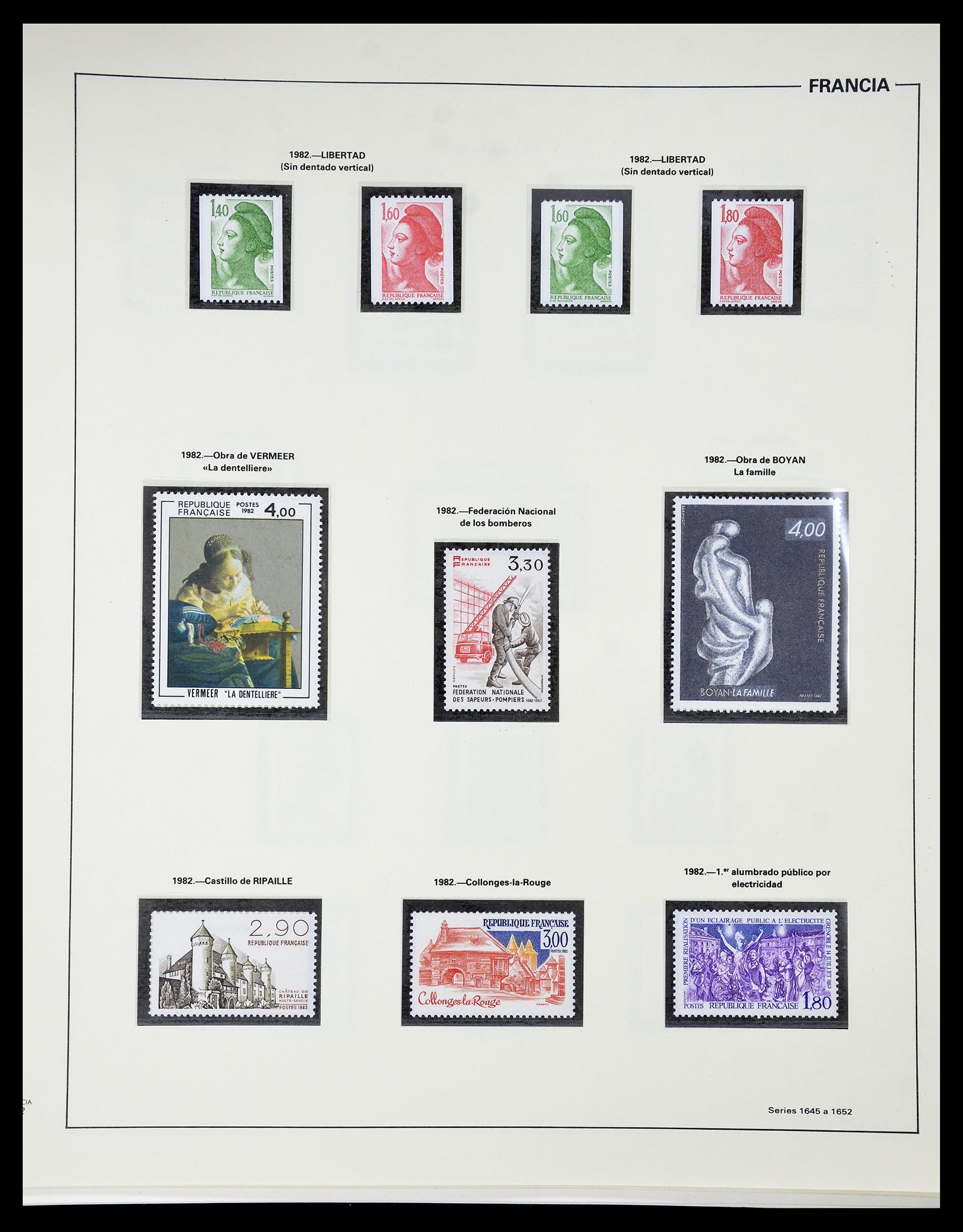 34755 228 - Postzegelverzameling 34755 Frankrijk 1900-2000.
