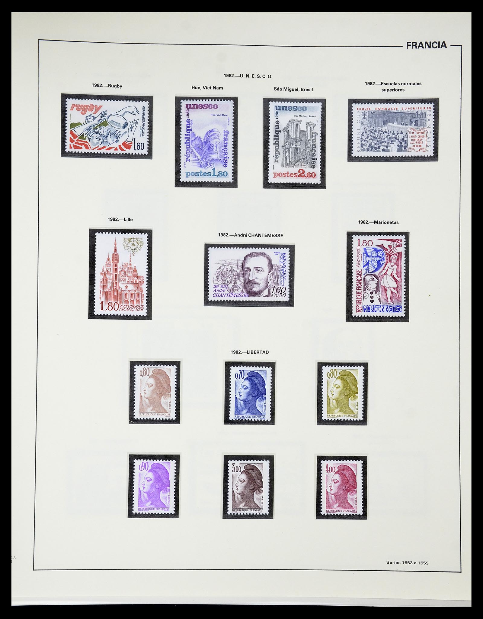 34755 229 - Postzegelverzameling 34755 Frankrijk 1900-2000.