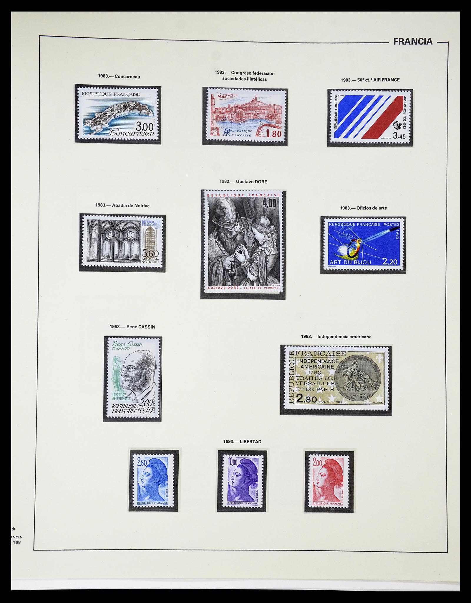 34755 234 - Postzegelverzameling 34755 Frankrijk 1900-2000.