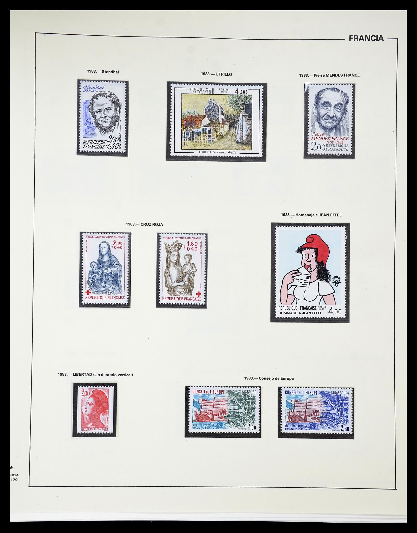 34755 236 - Postzegelverzameling 34755 Frankrijk 1900-2000.