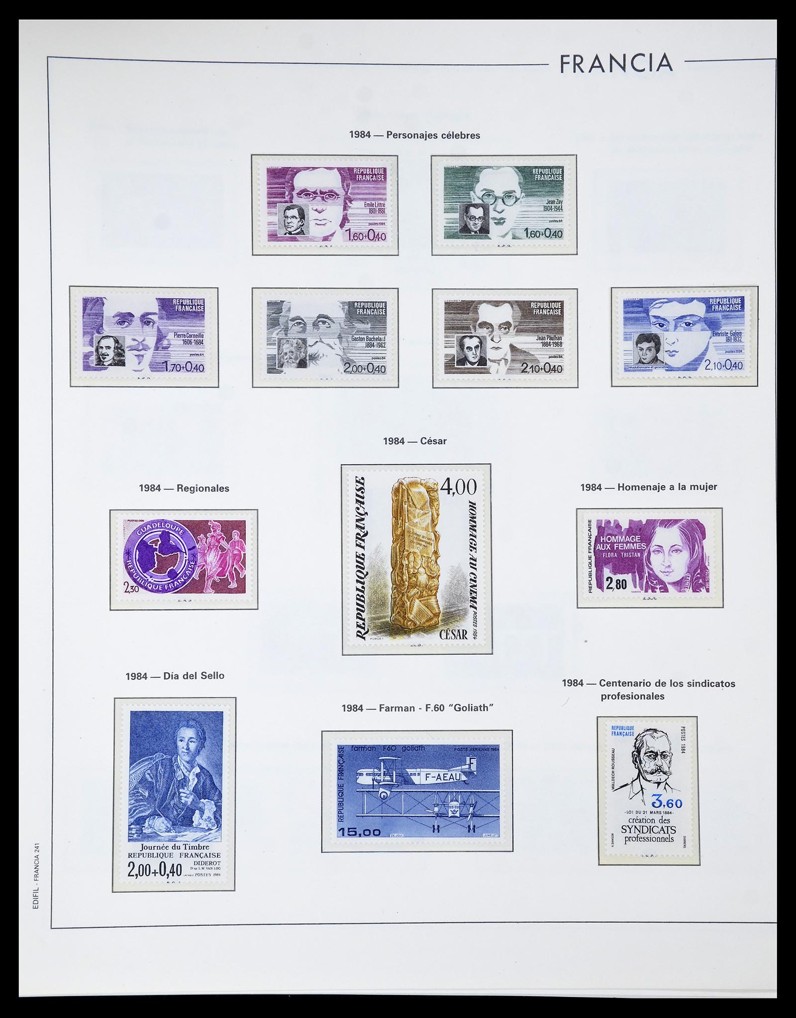 34755 237 - Postzegelverzameling 34755 Frankrijk 1900-2000.