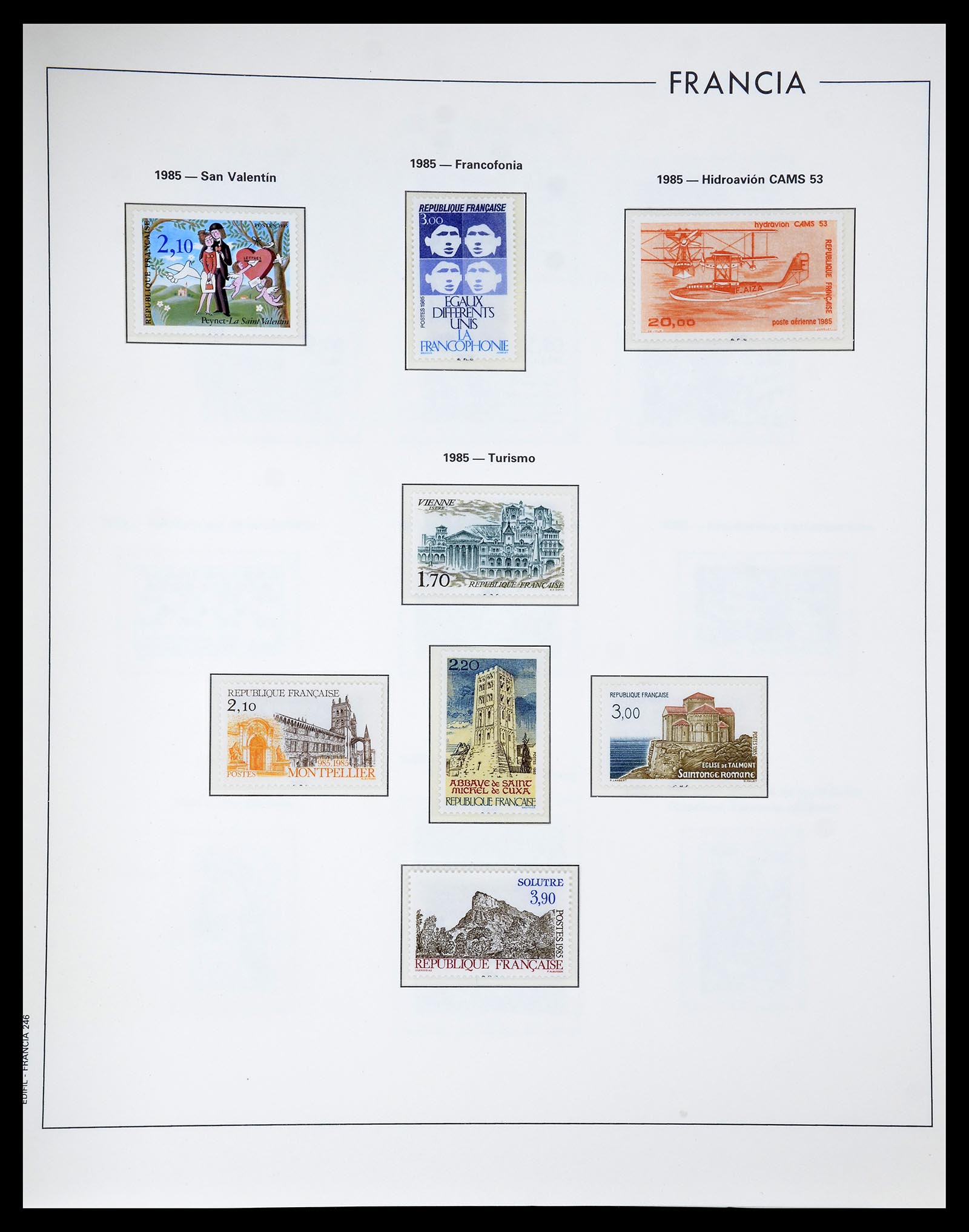 34755 243 - Postzegelverzameling 34755 Frankrijk 1900-2000.
