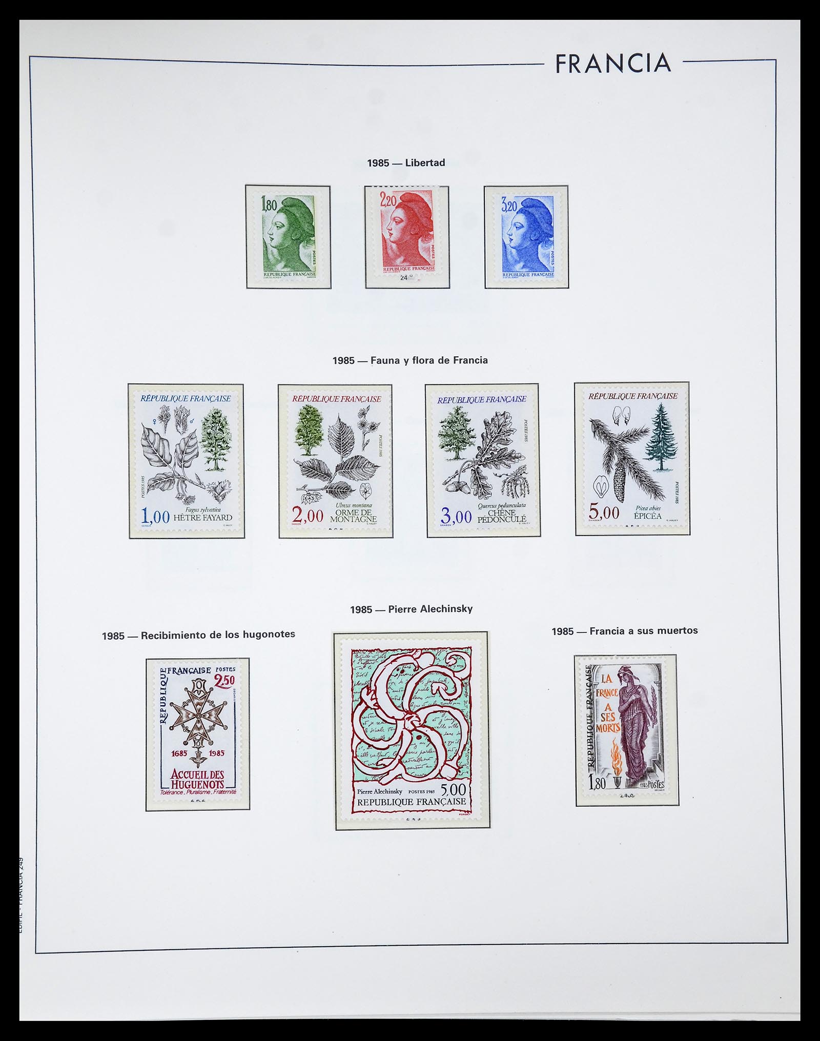 34755 246 - Postzegelverzameling 34755 Frankrijk 1900-2000.