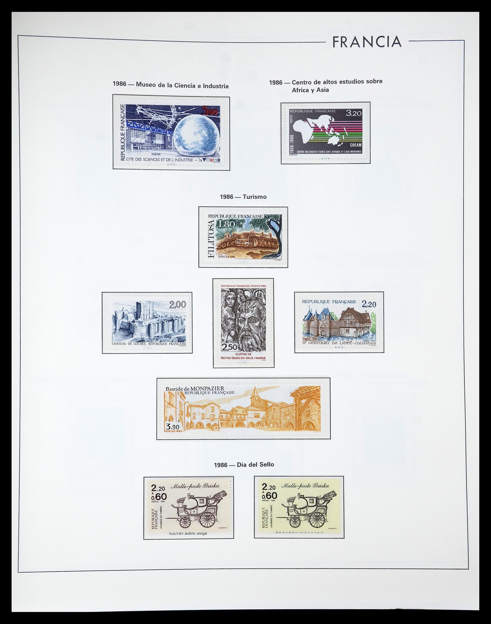 34755 251 - Postzegelverzameling 34755 Frankrijk 1900-2000.
